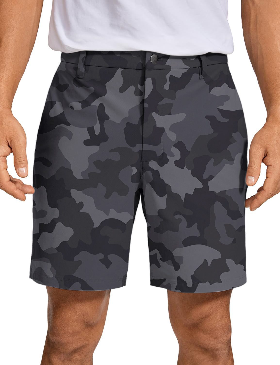 Men's Black camouflage Golf Shorts