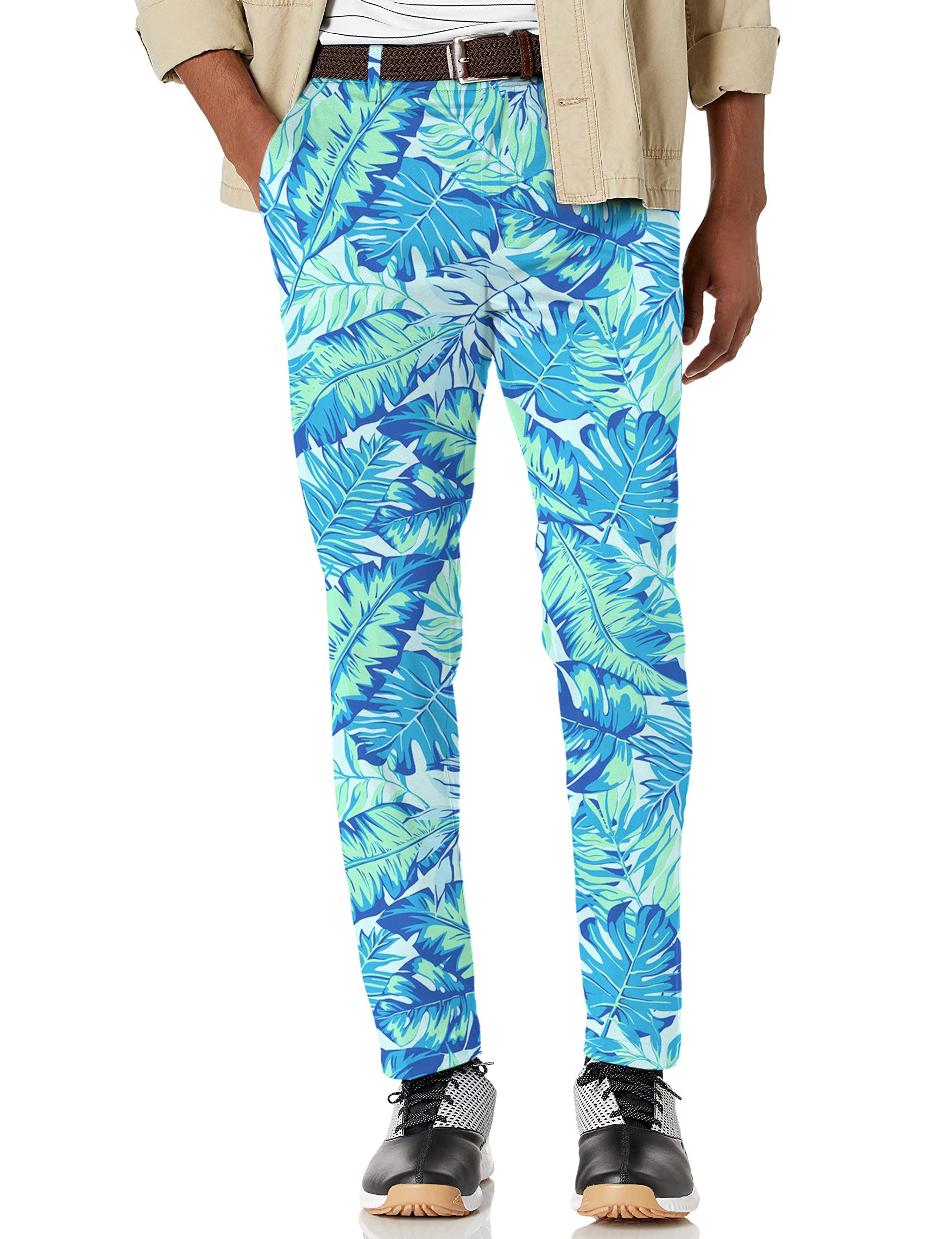 Men's Palm leaves Stretch Golf Pants