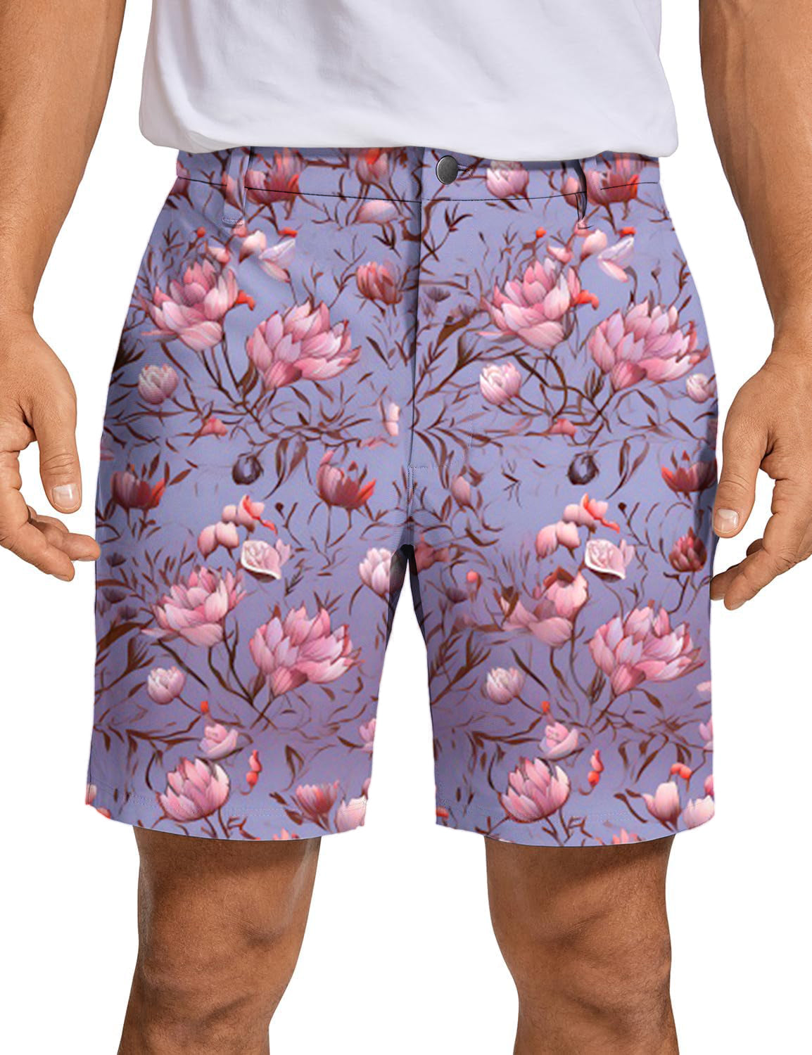 Men rosebuds Golf Shorts