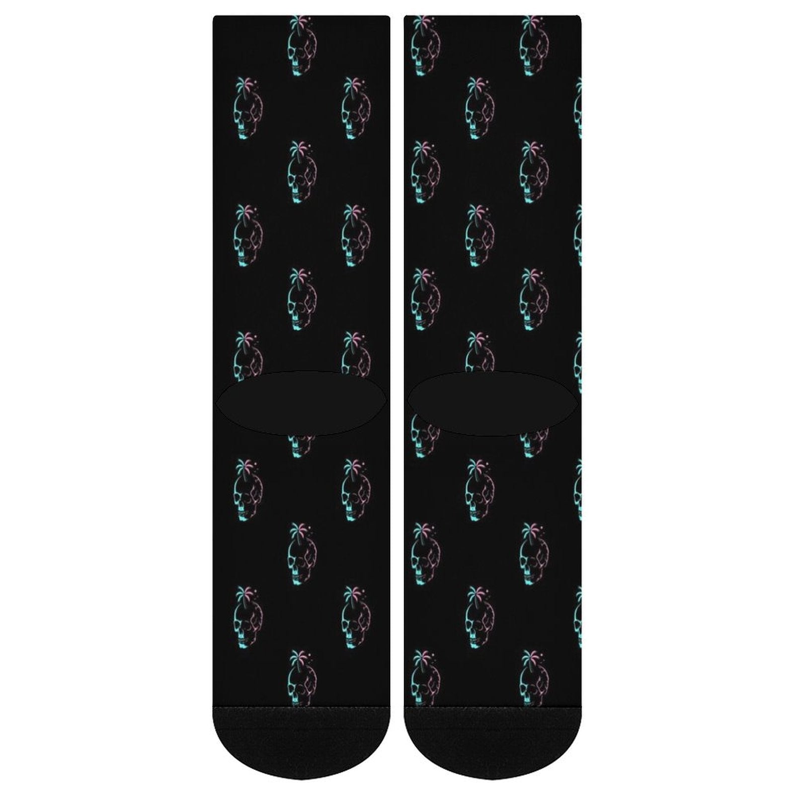 Palm Skulls Prined socks Gifts for Men Women