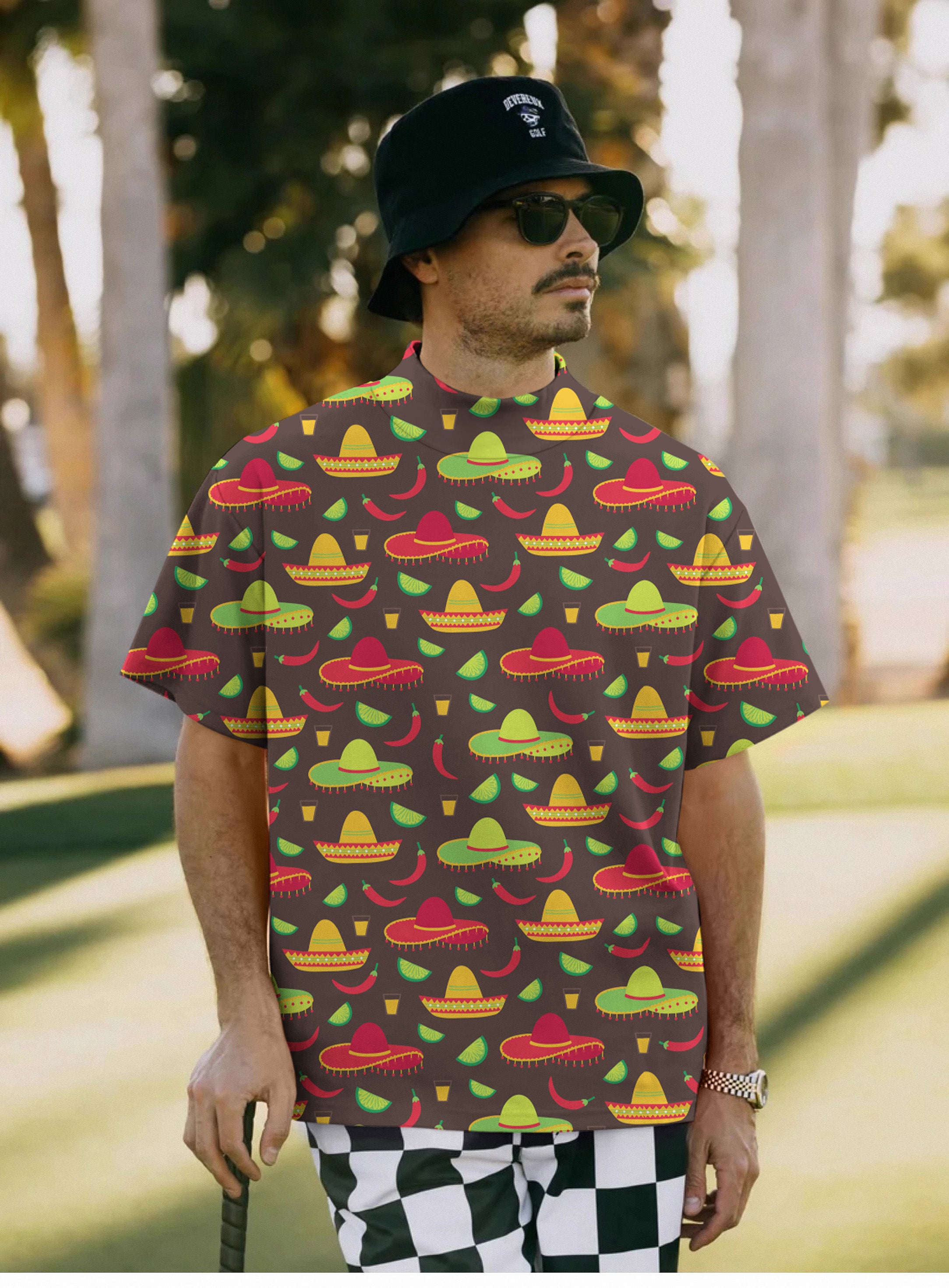 Men's Taco Tuesday Pullover High neck Long/Short sleeve T-Shirt