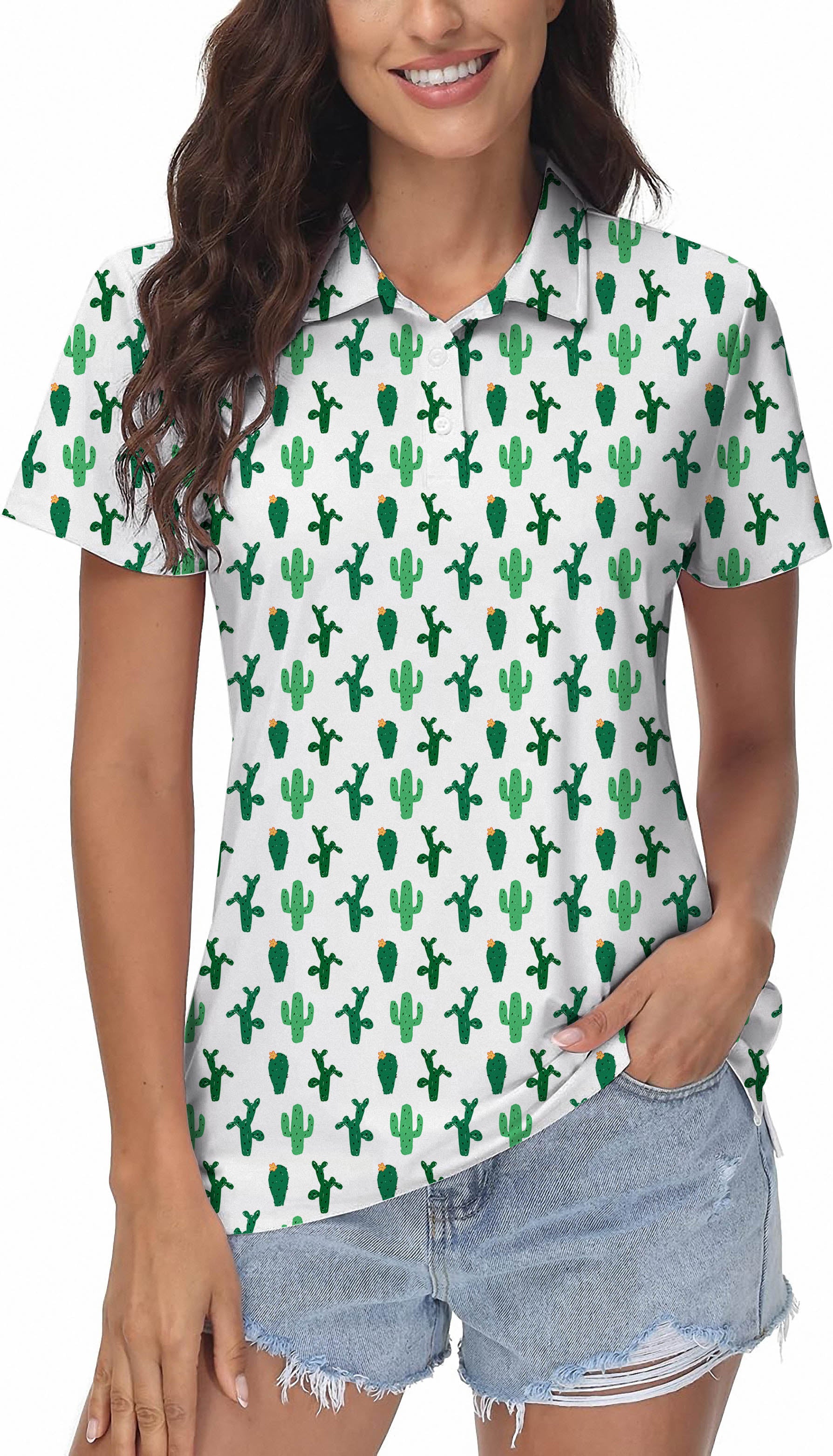 Strange Cactus Women's Golf Polo