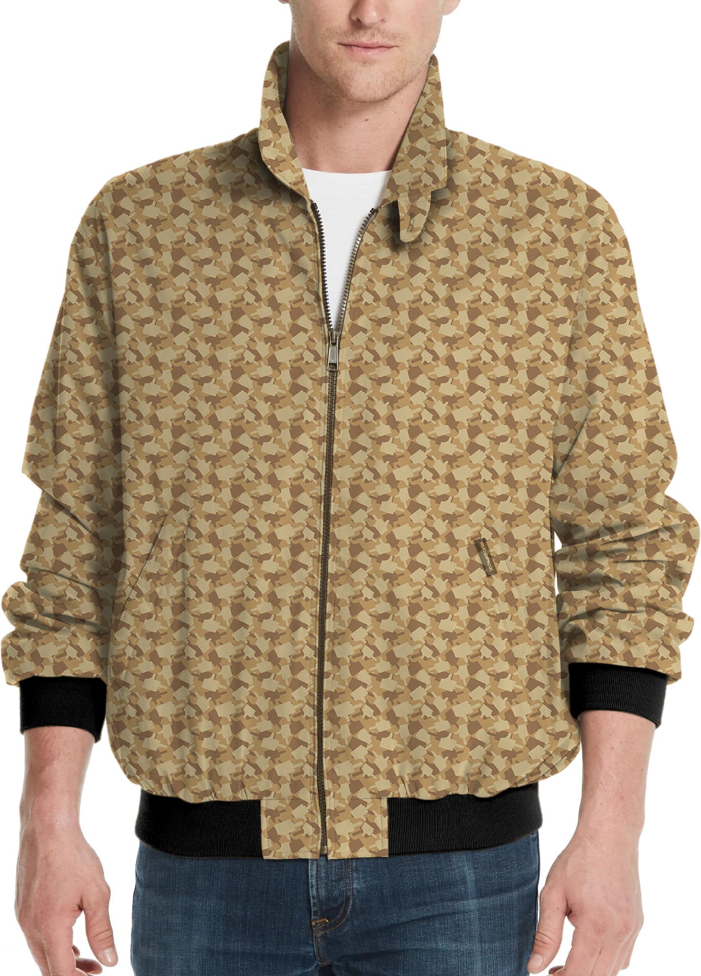 Middle Finger Funny-Men's Golf Windbreaker Light Jacket