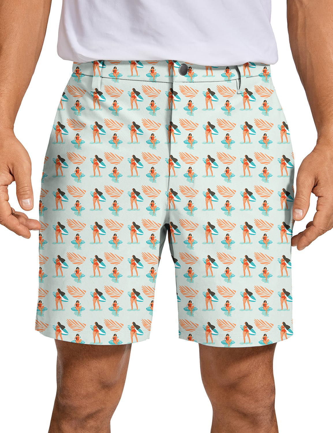 Men's Surf Up Girls Golf Shorts