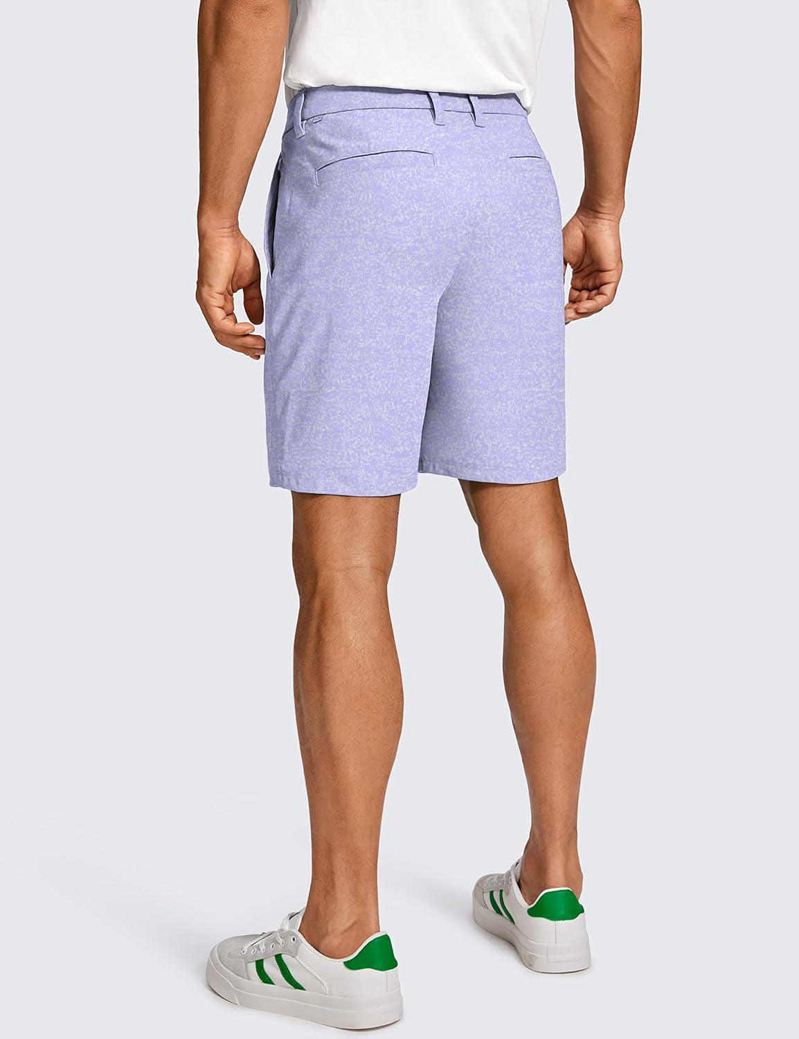 Men Lavender Links Golf Shorts