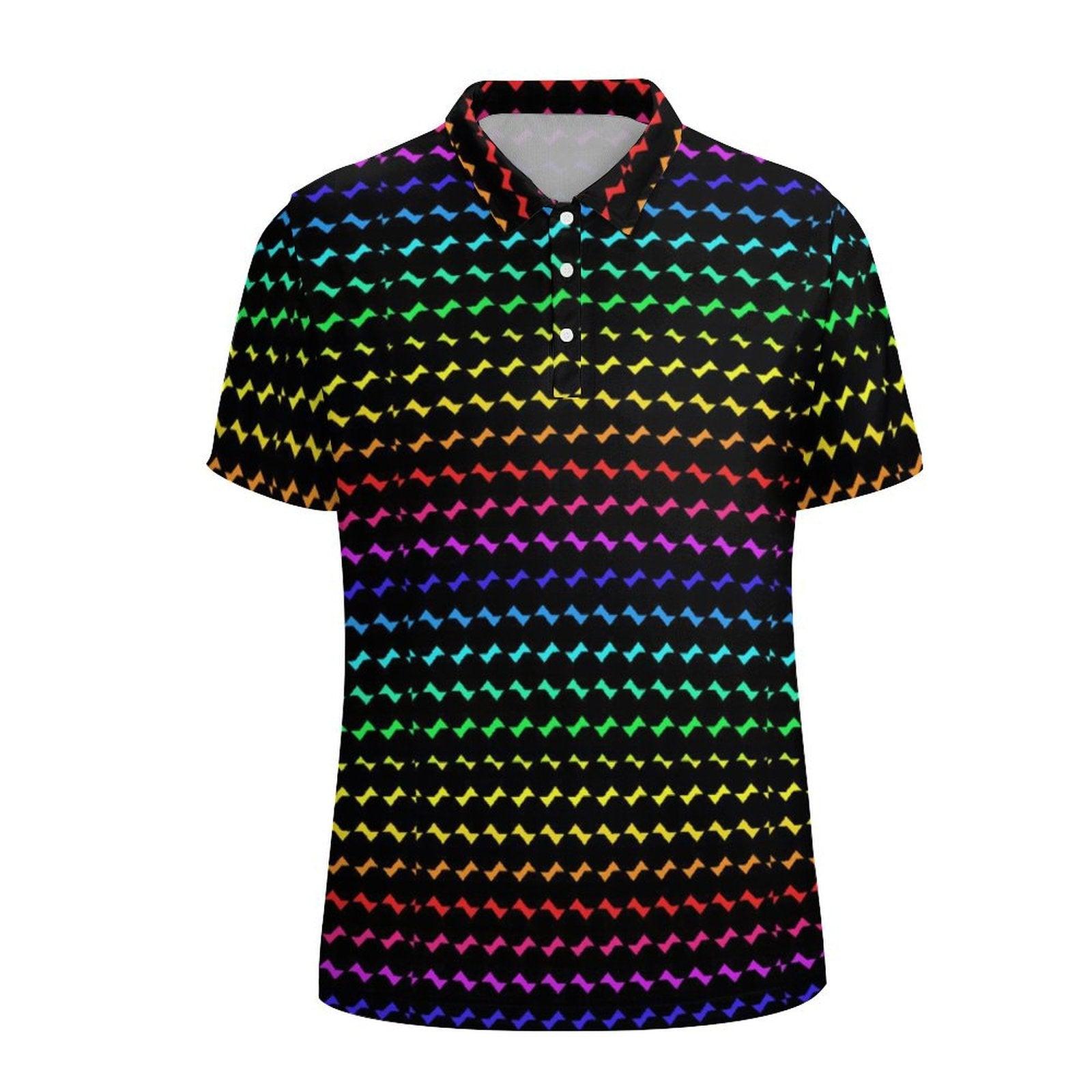 Gradient color Men's golf polo