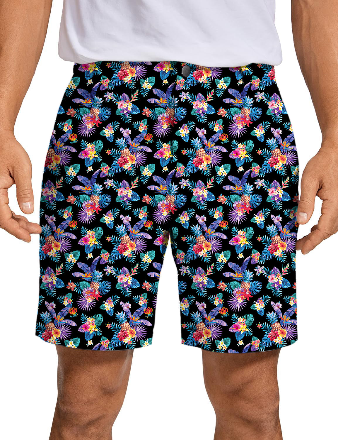Men's Golf Shorts Pineapple