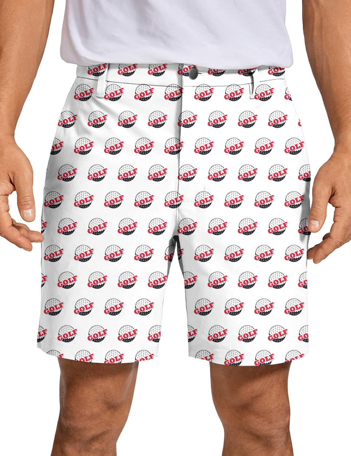 Men's Golf Ball Golf Shorts