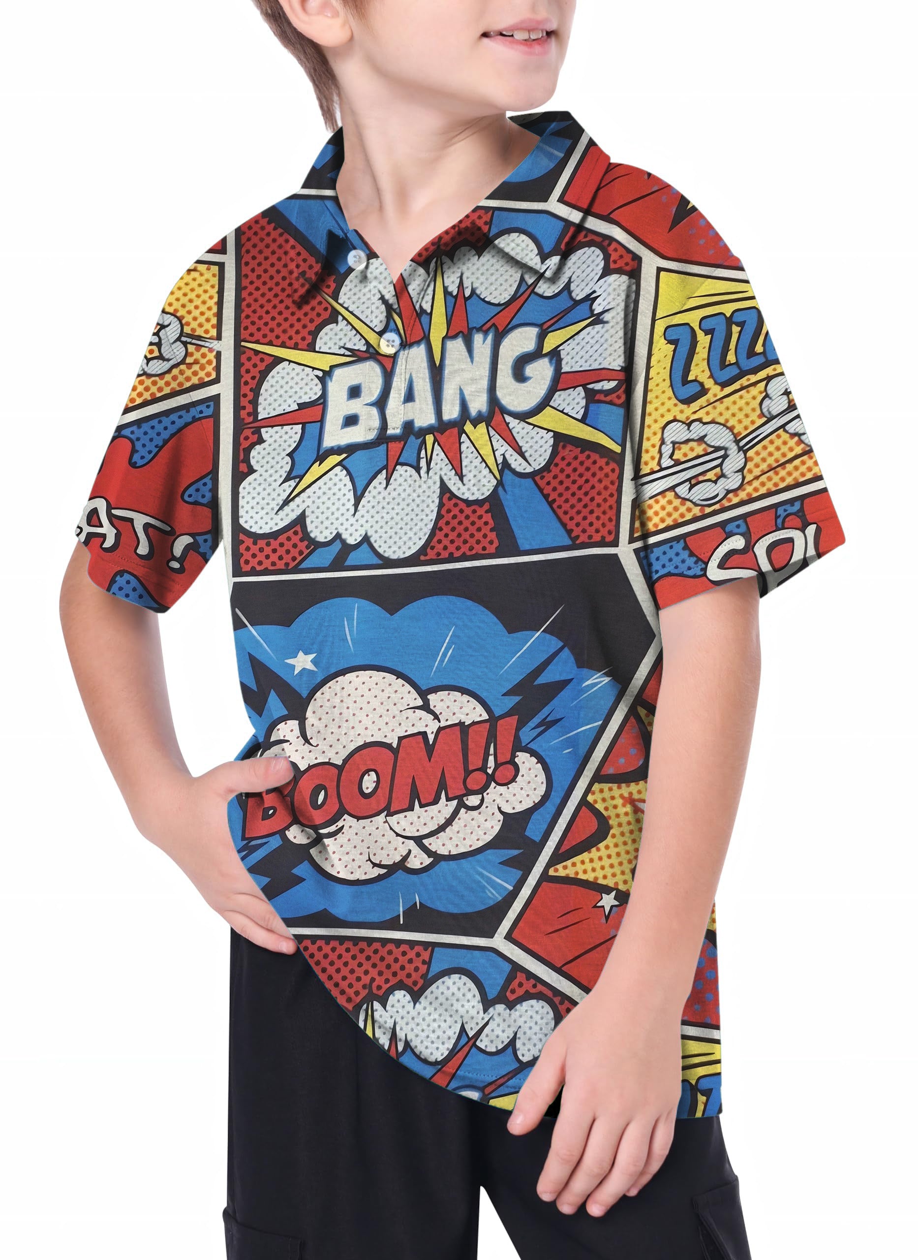 Youth COMICS BANG Golf Polo