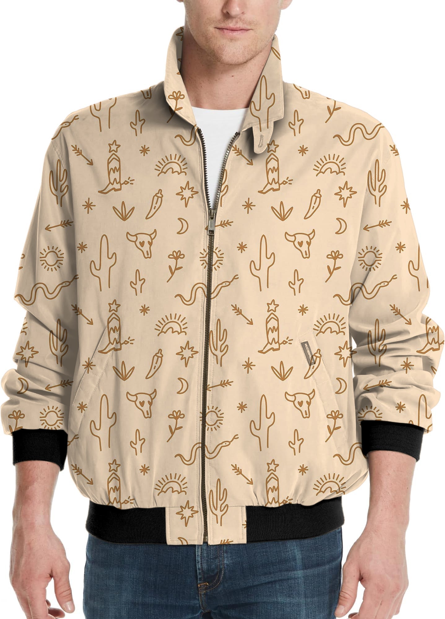 Western Vibes-Men's Golf Windbreaker Light Jacket