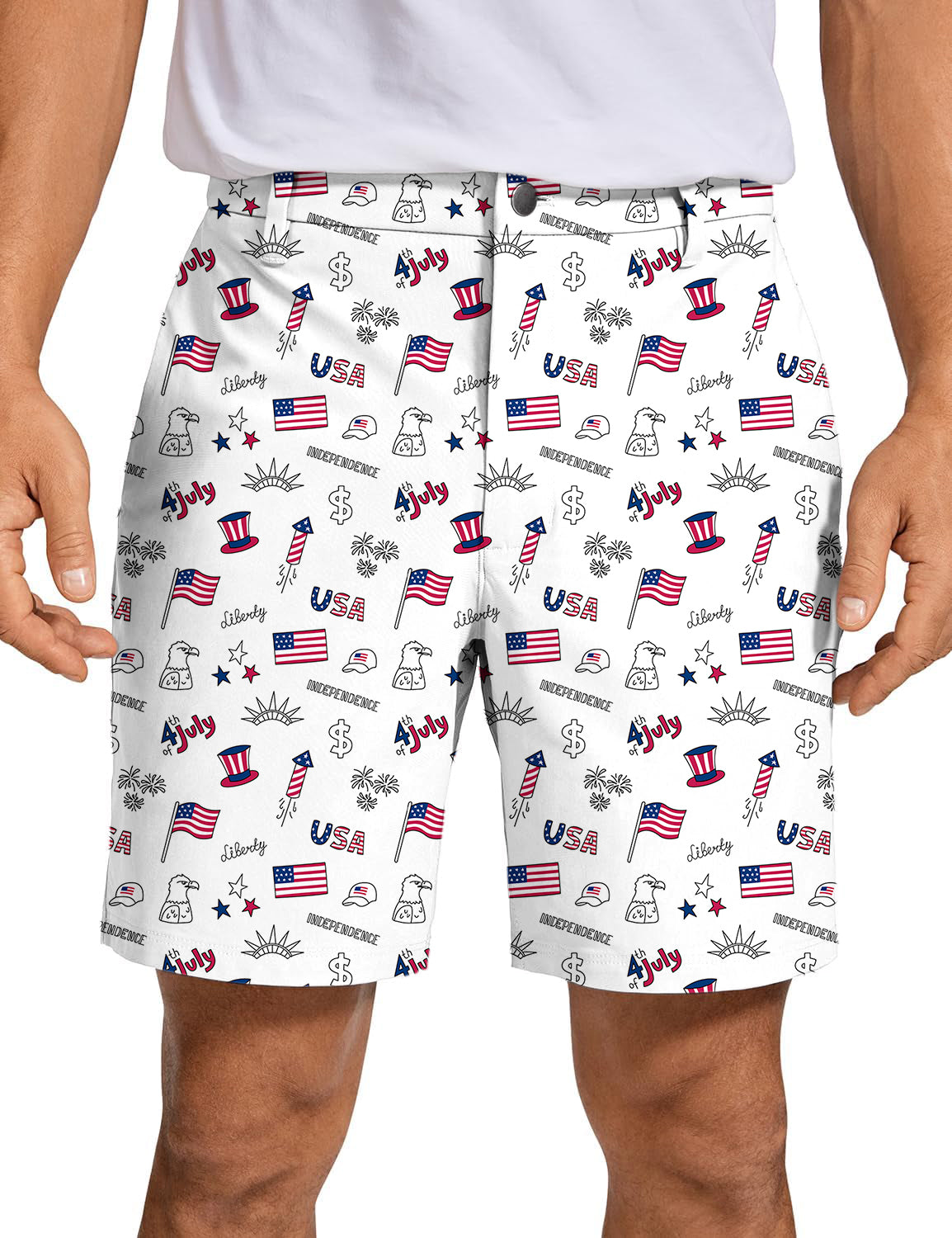 Men American flag Golf Shorts