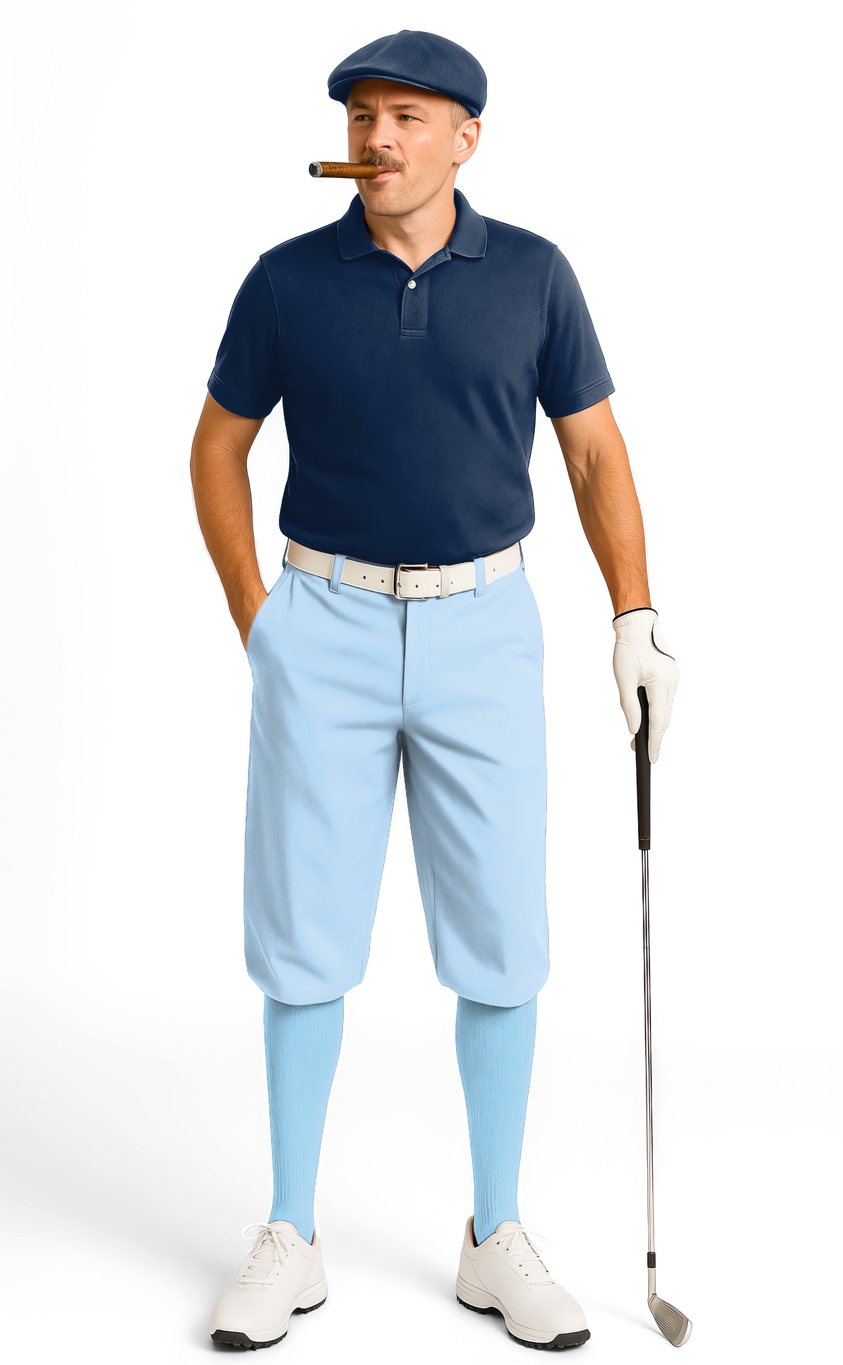 pure sky-Men's Golf Knickers Pants
