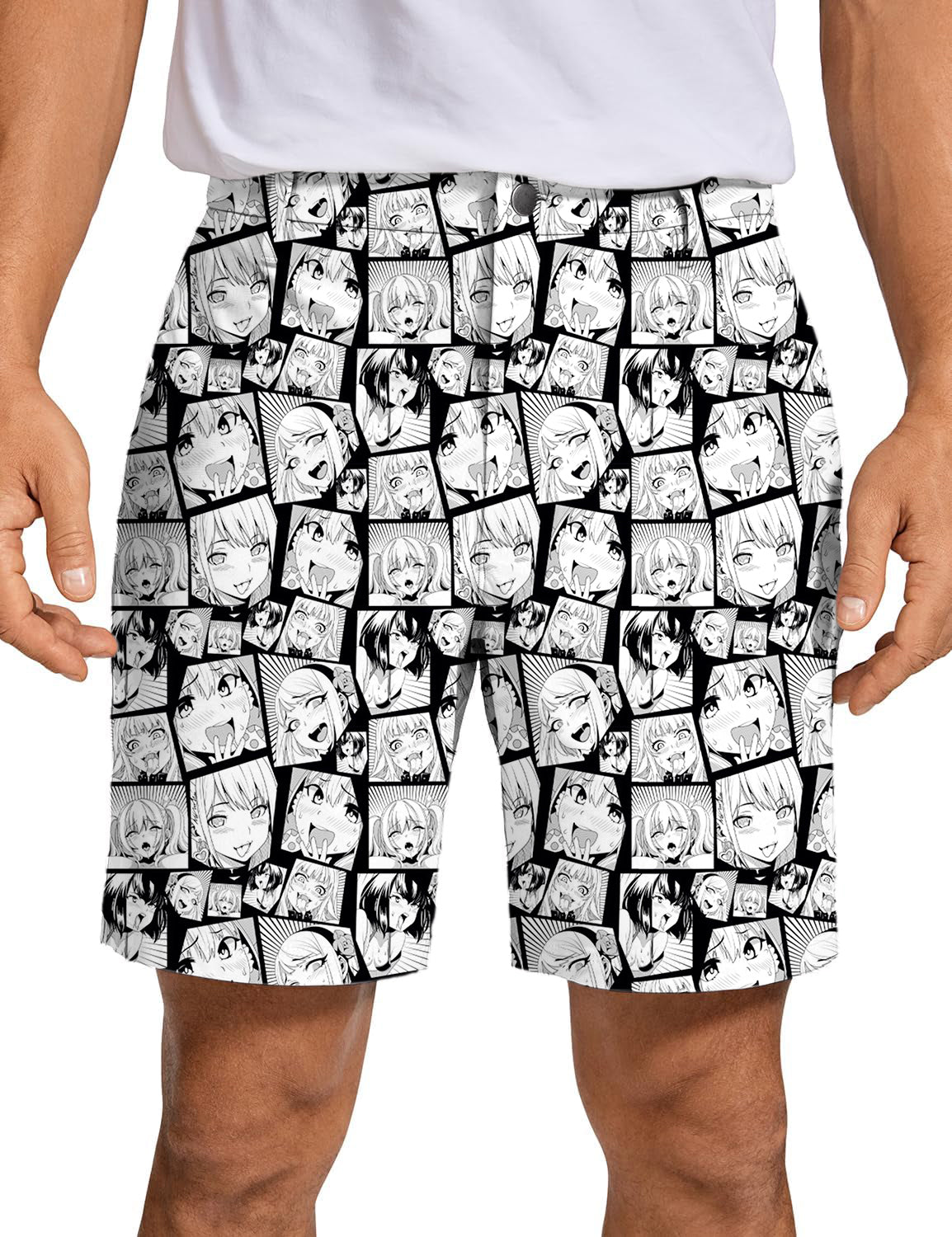 Men's Sexy Comic Girl Golf Shorts