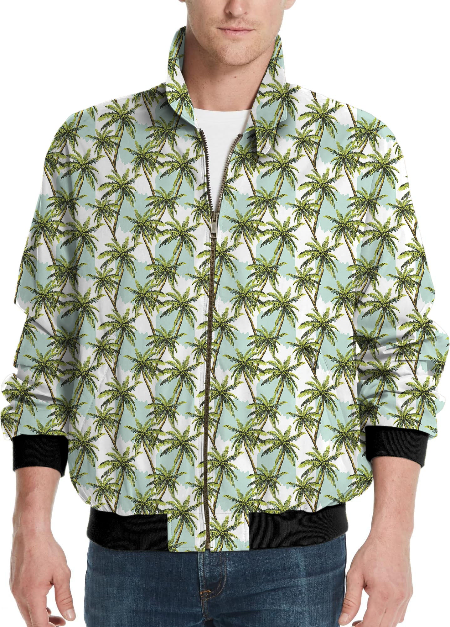 Coconut trees-Men's Golf Windbreaker Light Jacket