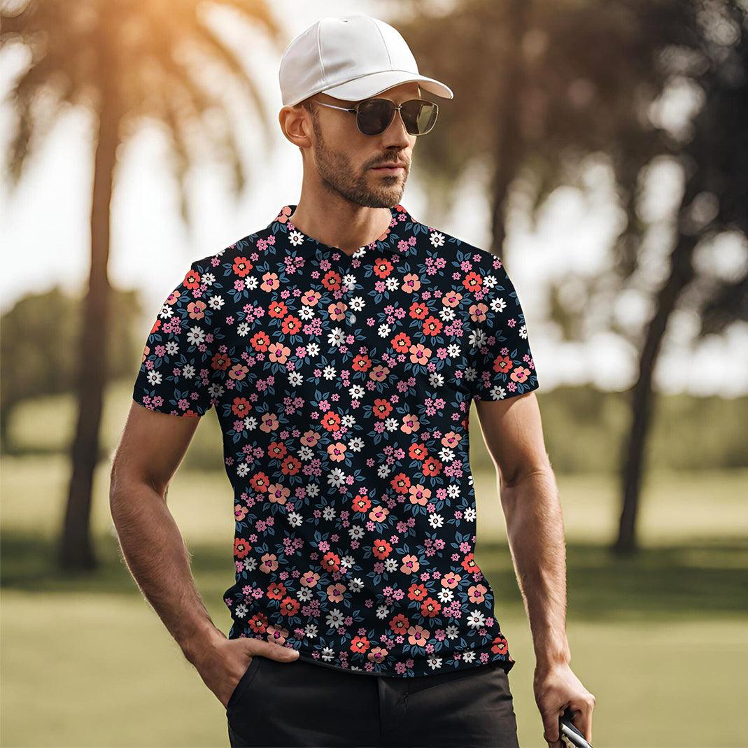 Men's Vintage Floral golf polo