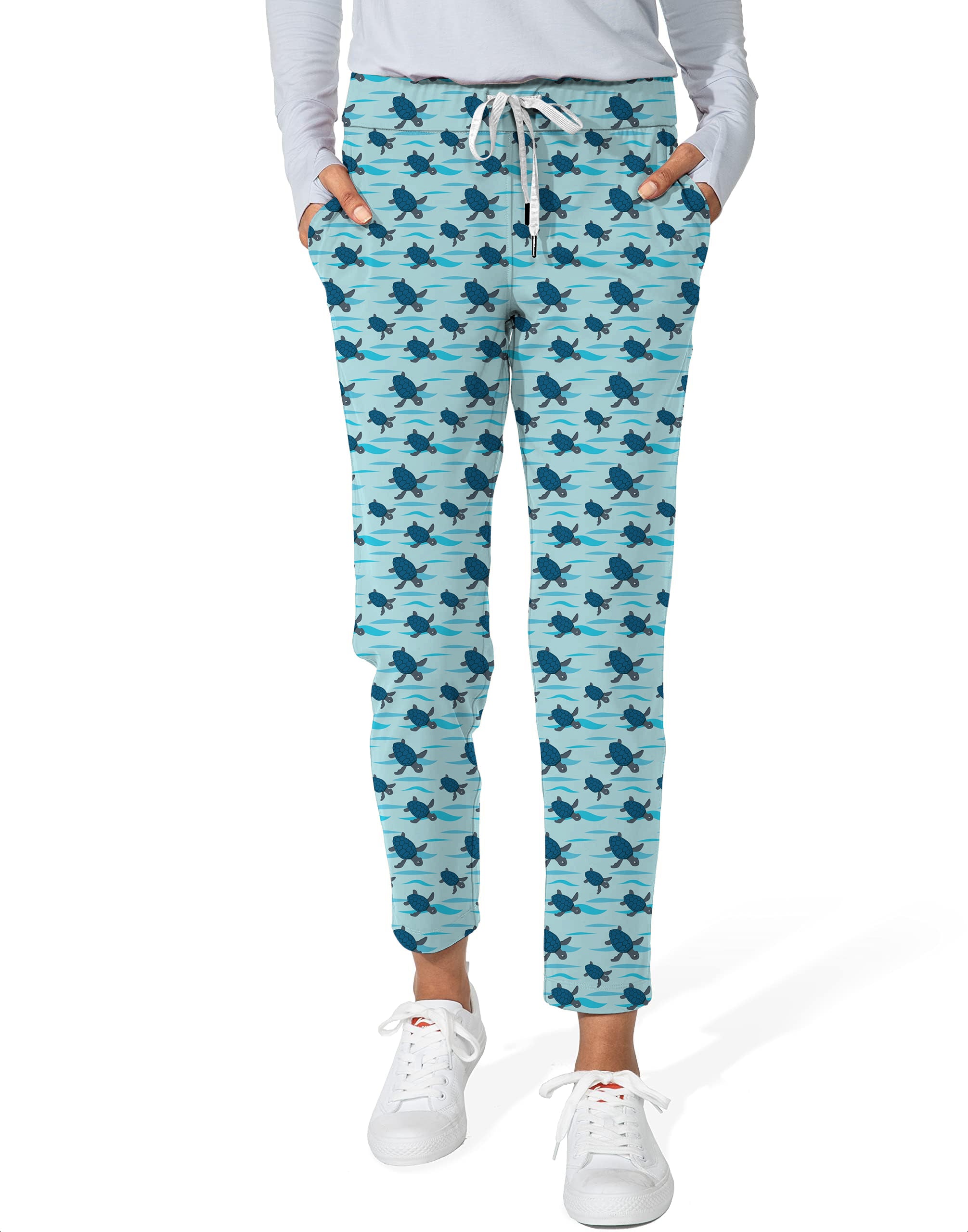 Turtle Time-Women's 7/8 Stretch Ankle Golf Pants