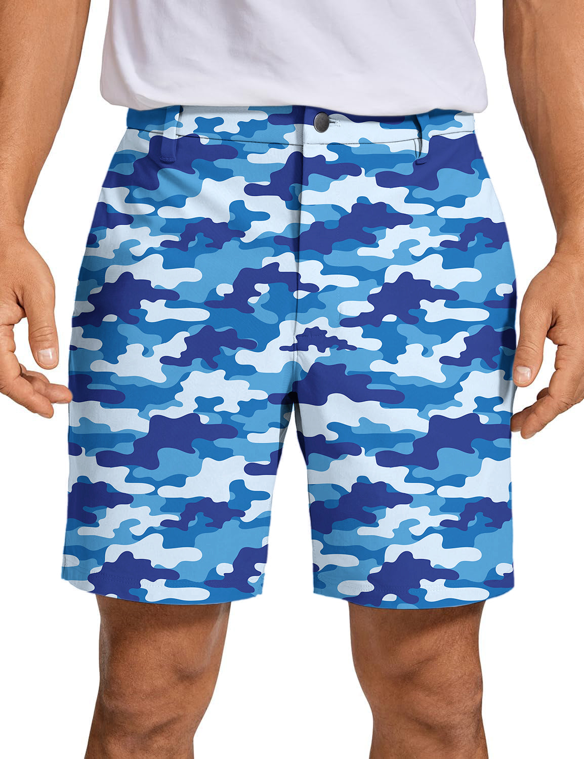 Men's Blue Camo Golf Shorts