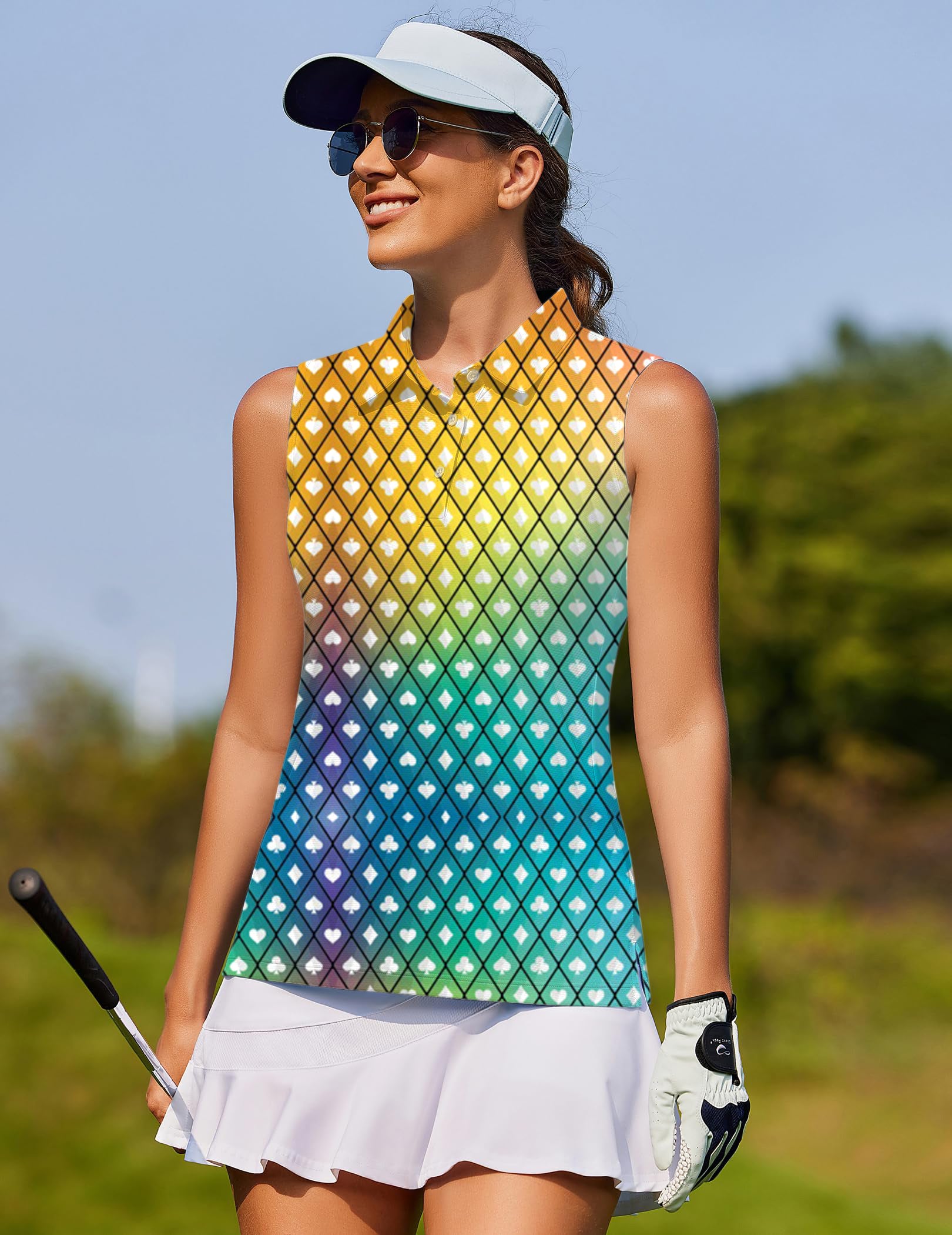 Poker and Casino Women's golf Sleeveless shirt