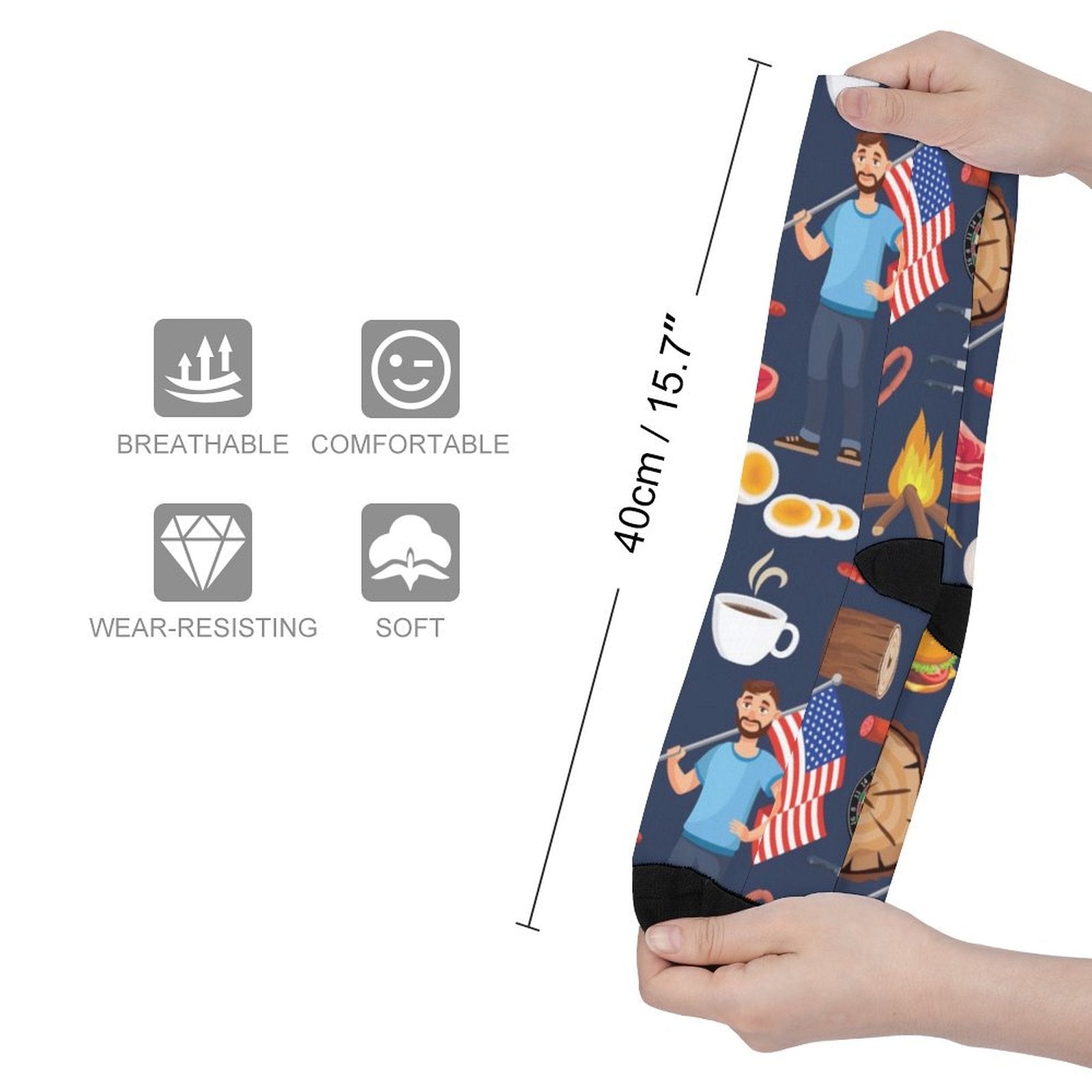 American Dream Prined socks Gifts for Men Women