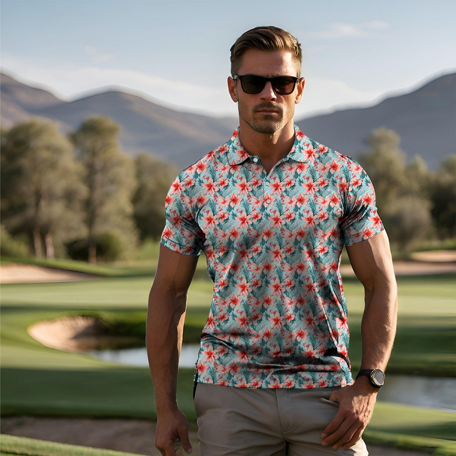 Men's Tropical Course golf polo