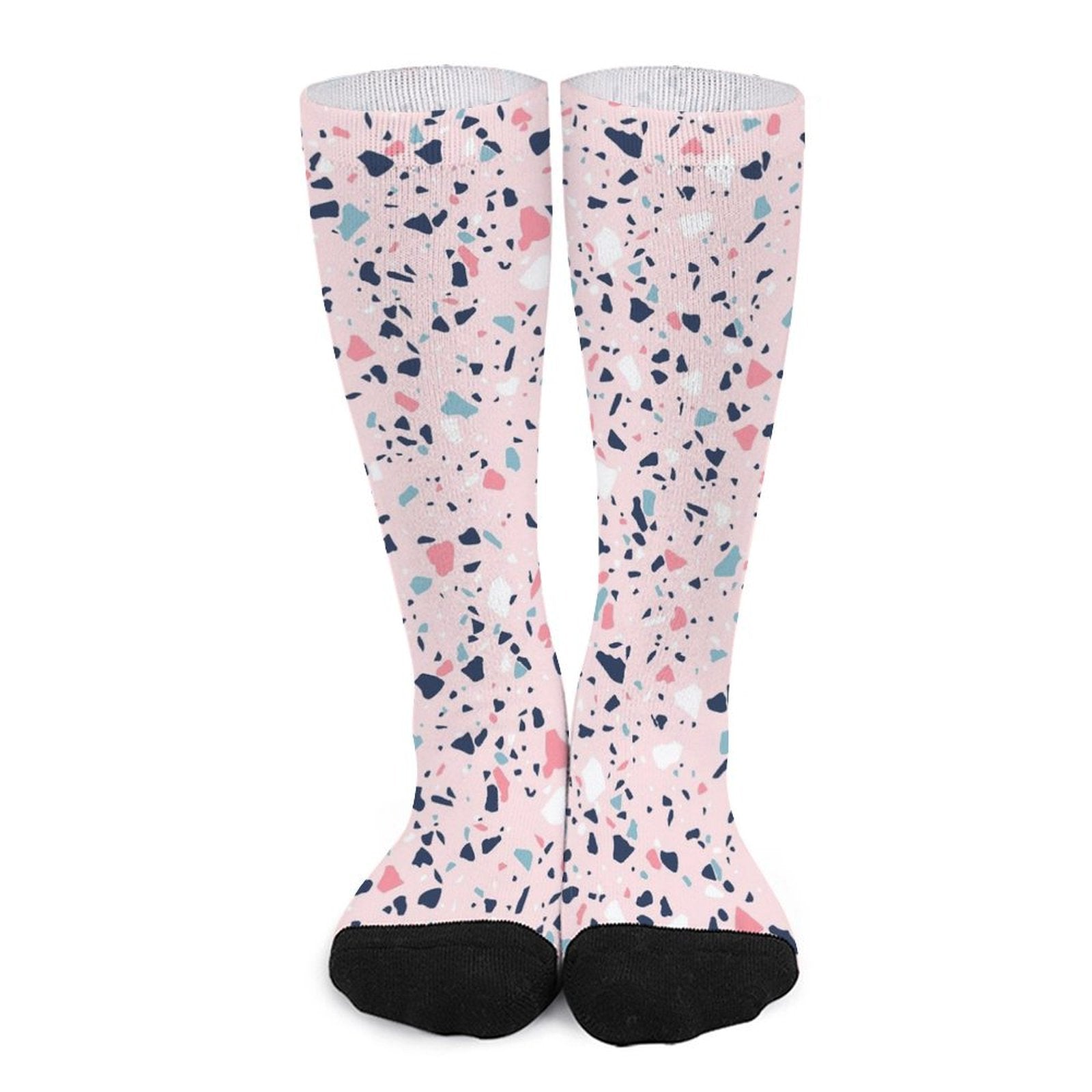 Pink Paint Splatter Prined socks Gifts for Men Women