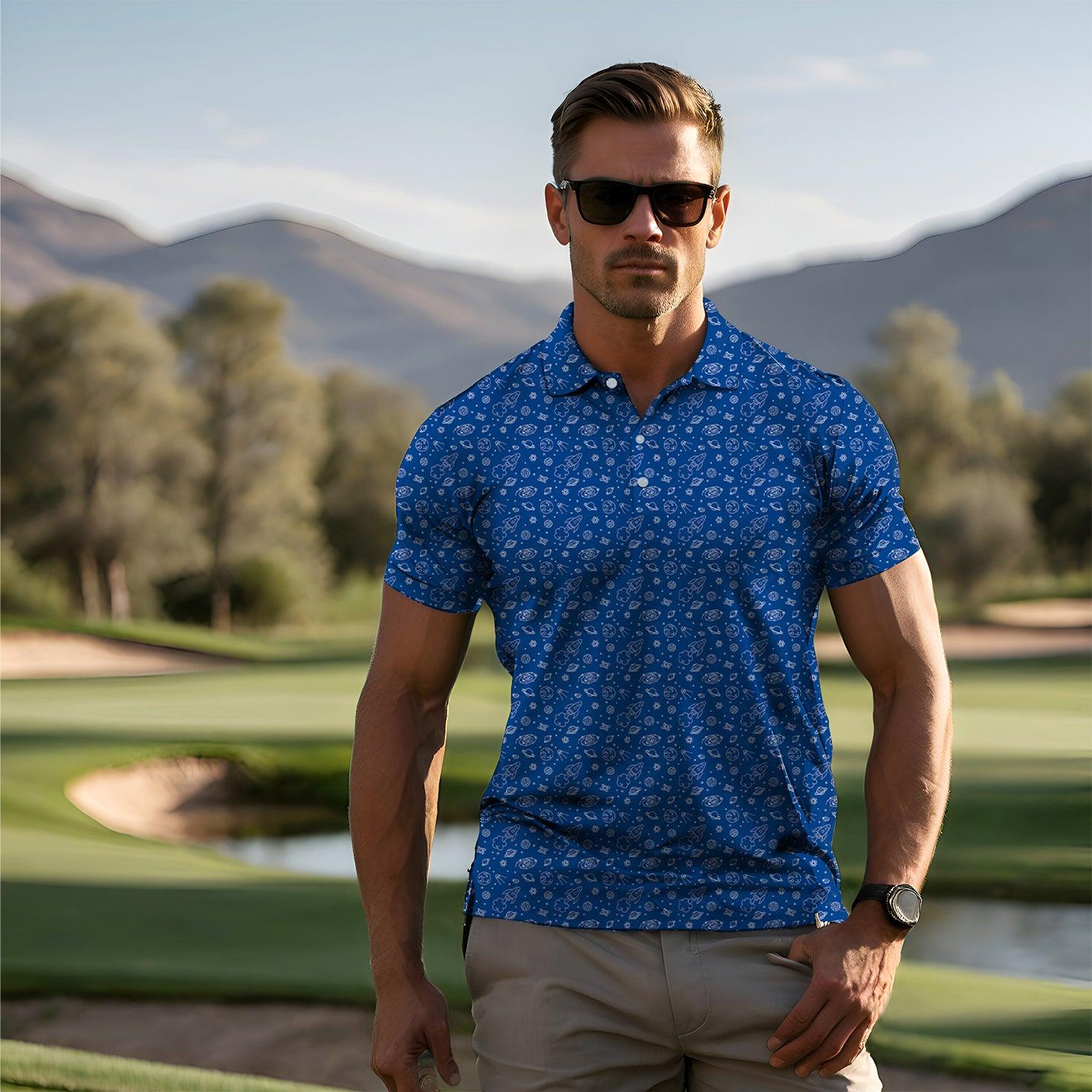 Men's Space Out golf polo