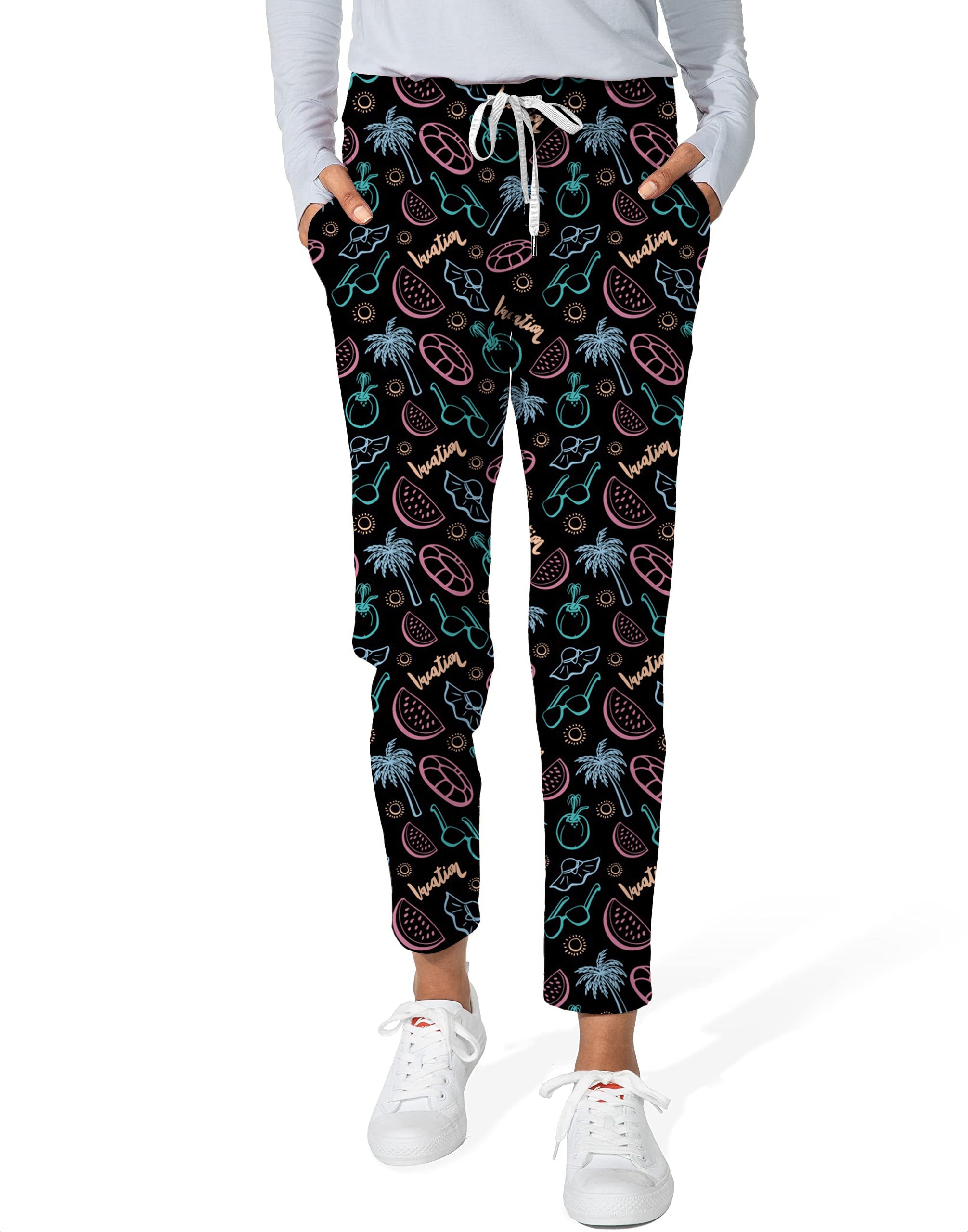 Vacation Party-Women's 7/8 Stretch Ankle Golf Pants