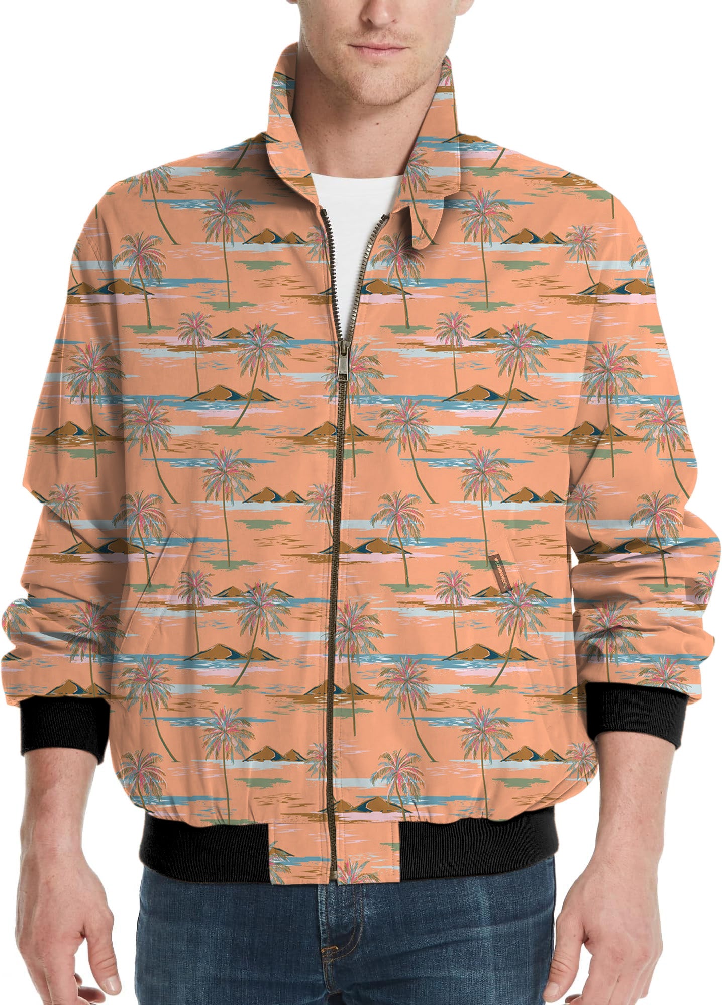 Sweet Palm tree-Men's Golf Windbreaker Light Jacket