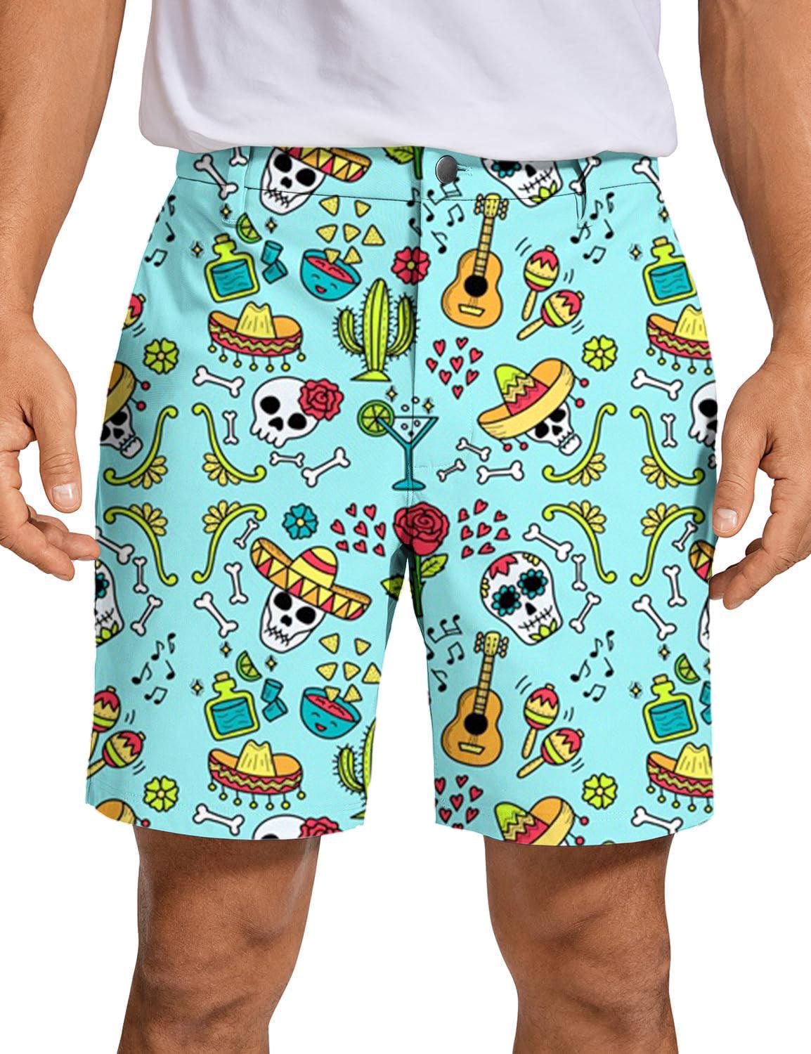 Men Fiesta Time Golf Shorts