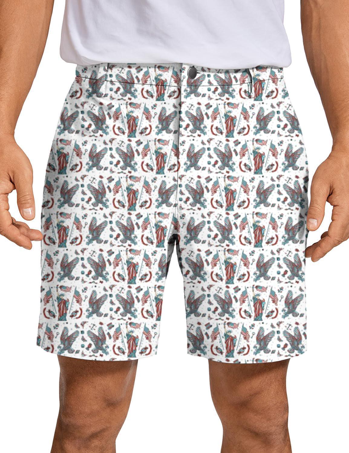 Men Born In the USA Golf Shorts