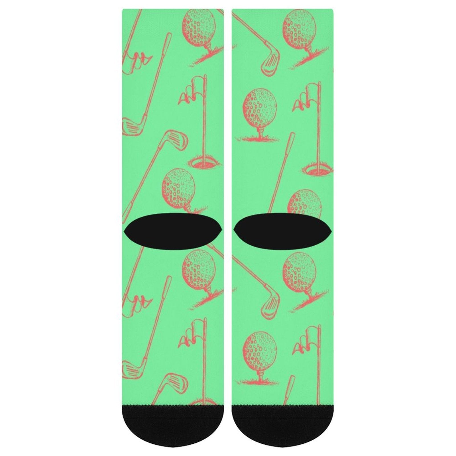 Green Golf Club Prined socks Gifts for Men Women