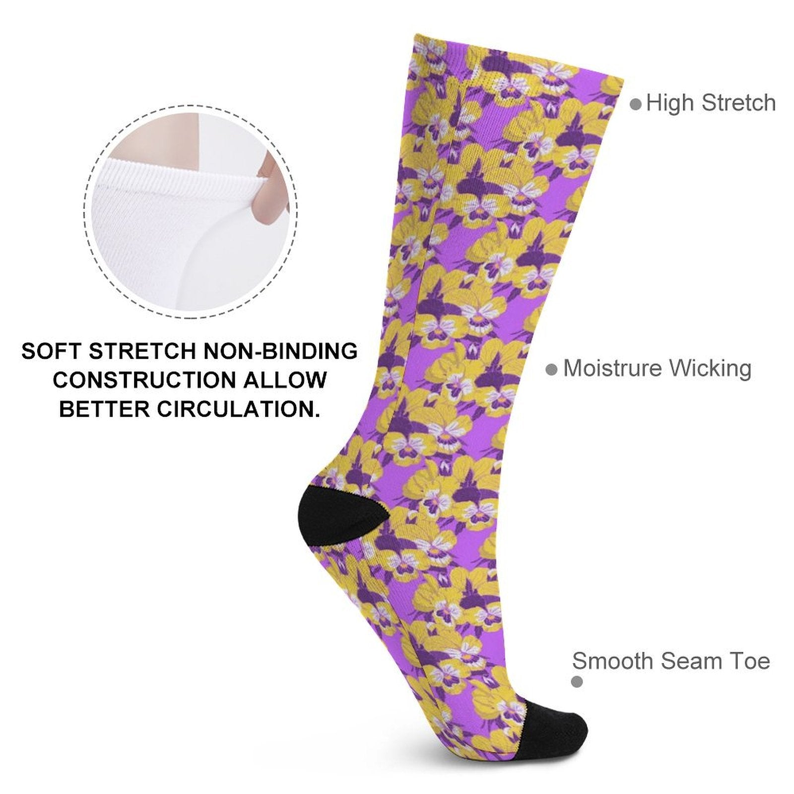 Hawaiian Time Prined socks Gifts for Men Women