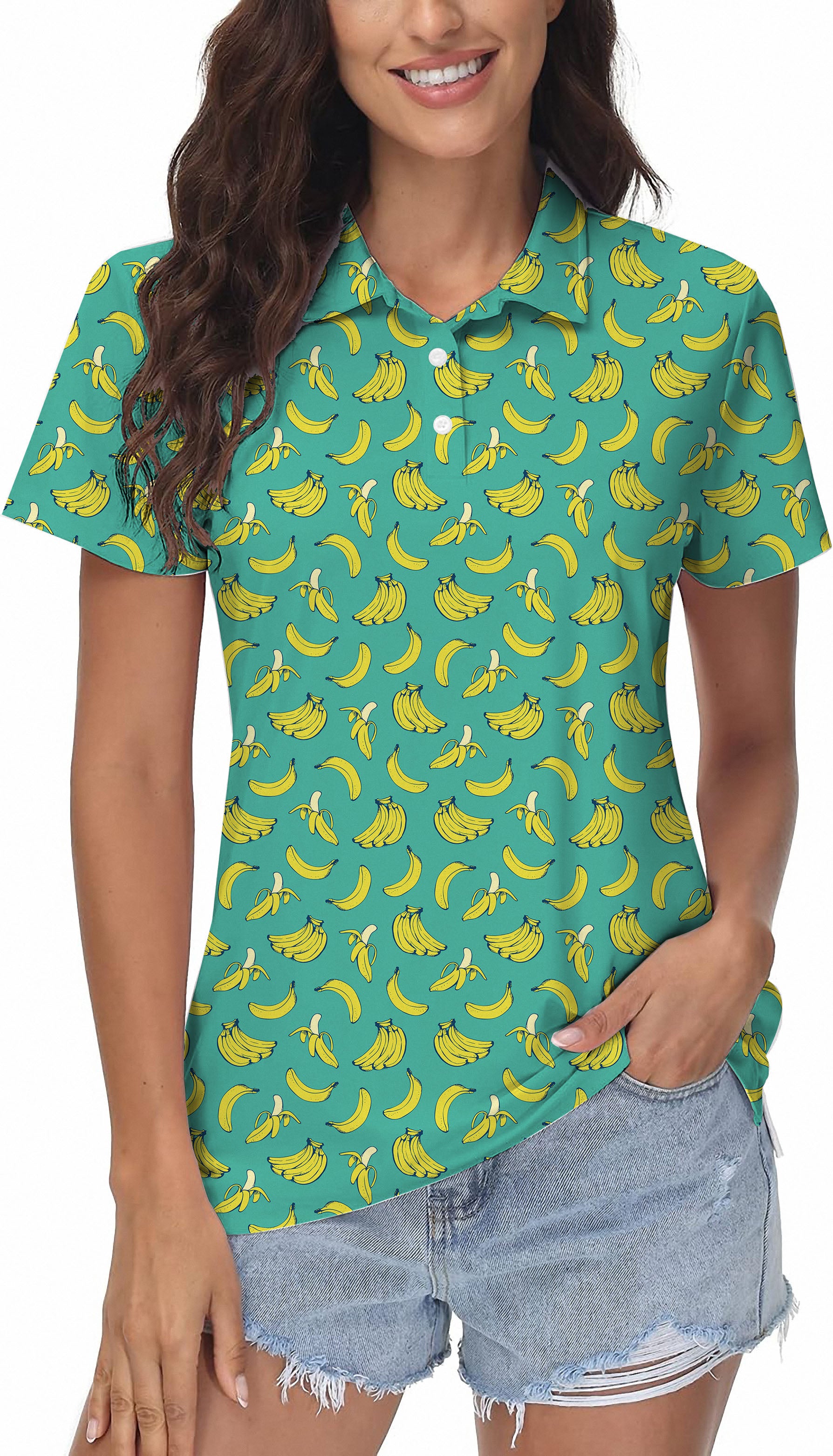 Banana Summer Women's Golf Polo