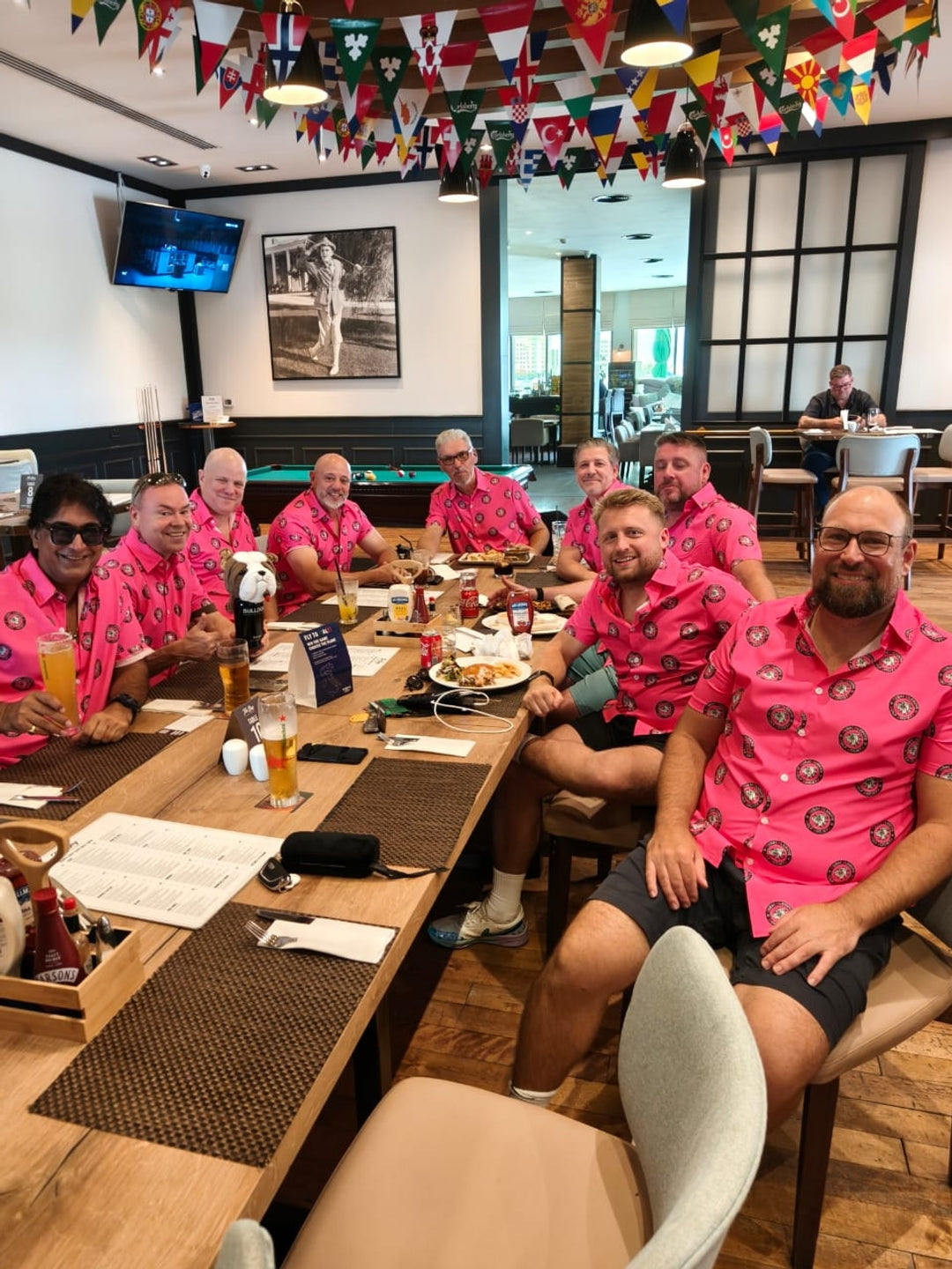 Personalize And Add To Cart pure fuchsia-Men's Golf Hawaiian Shirts Button Down Shirt