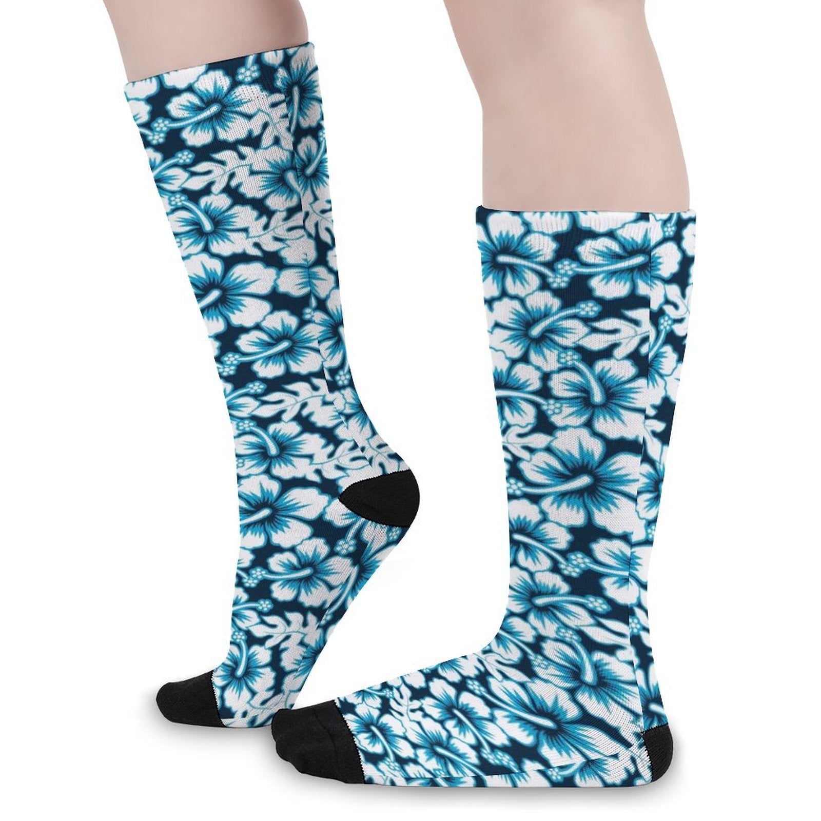 Hawaiian Hibiscus Prined socks Gifts for Men Women