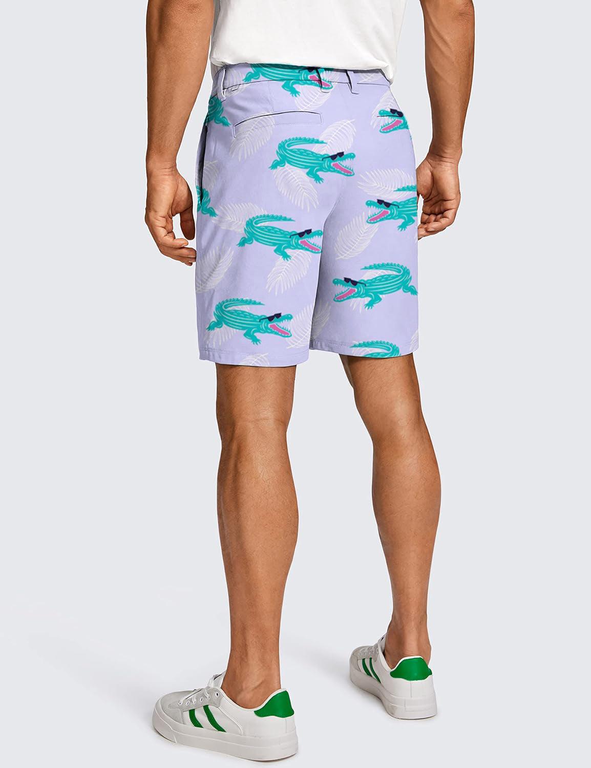 Men Gator On The Course! Golf Shorts