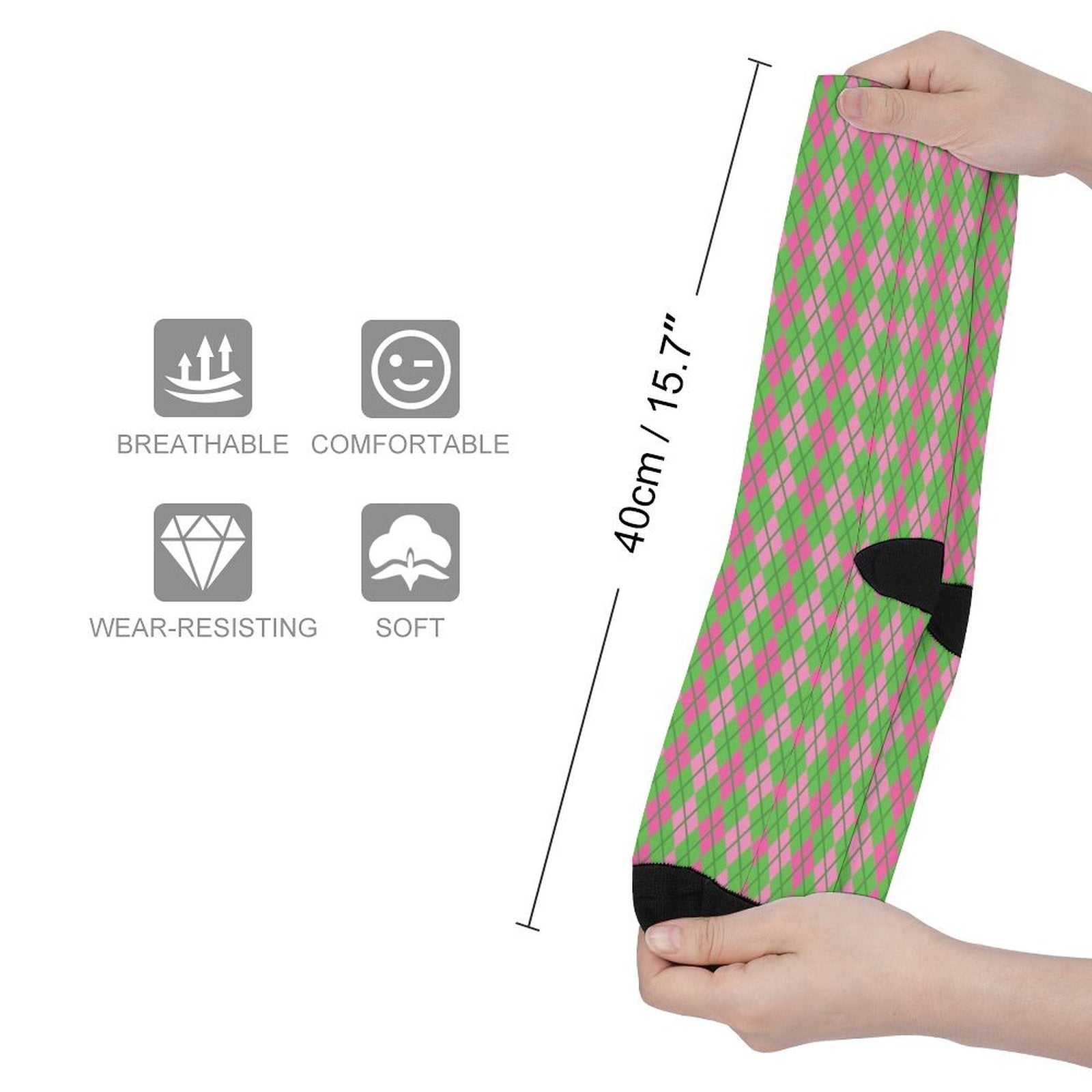 diamond Prined socks Gifts for Men Women