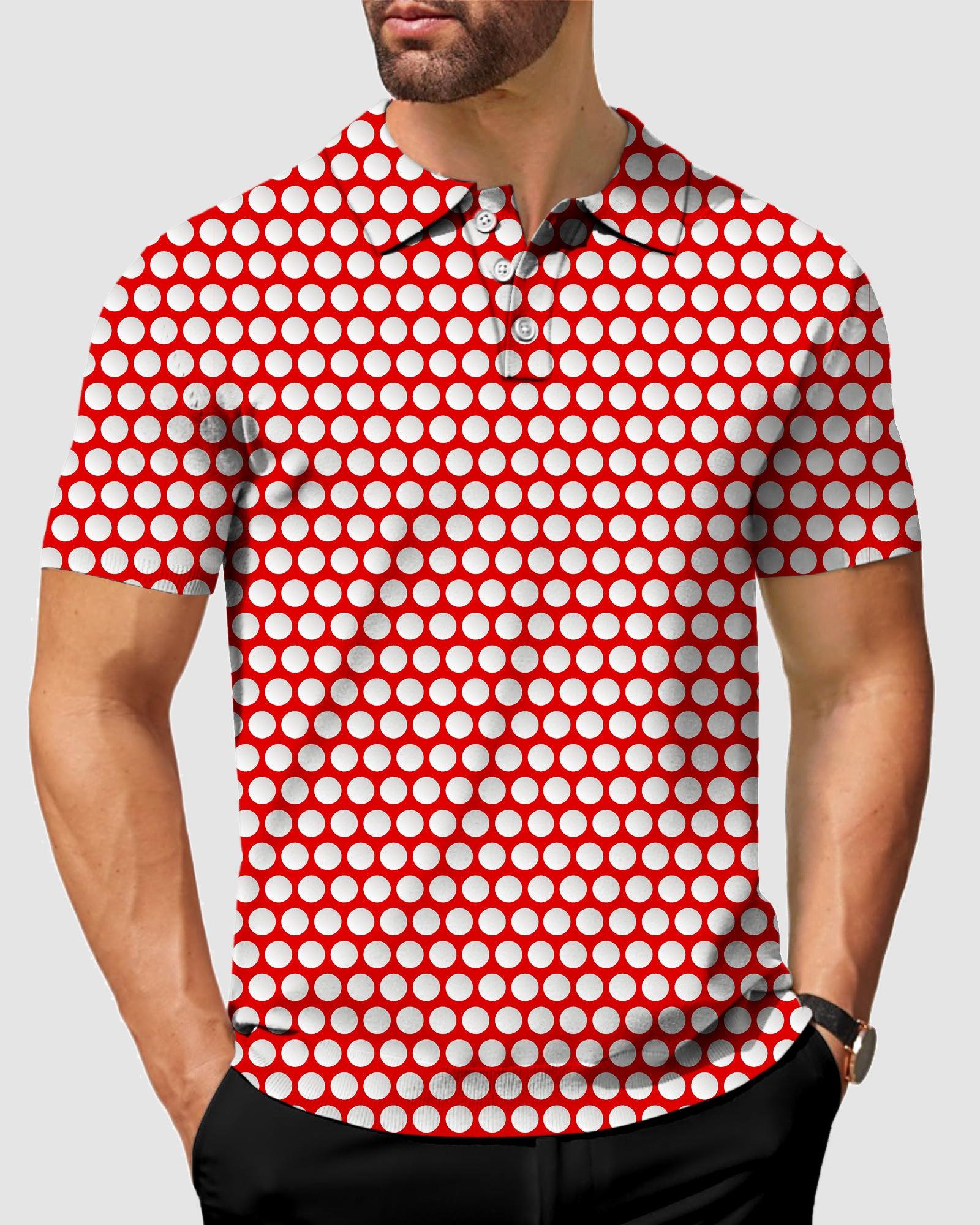 Men's golf ball golf polo