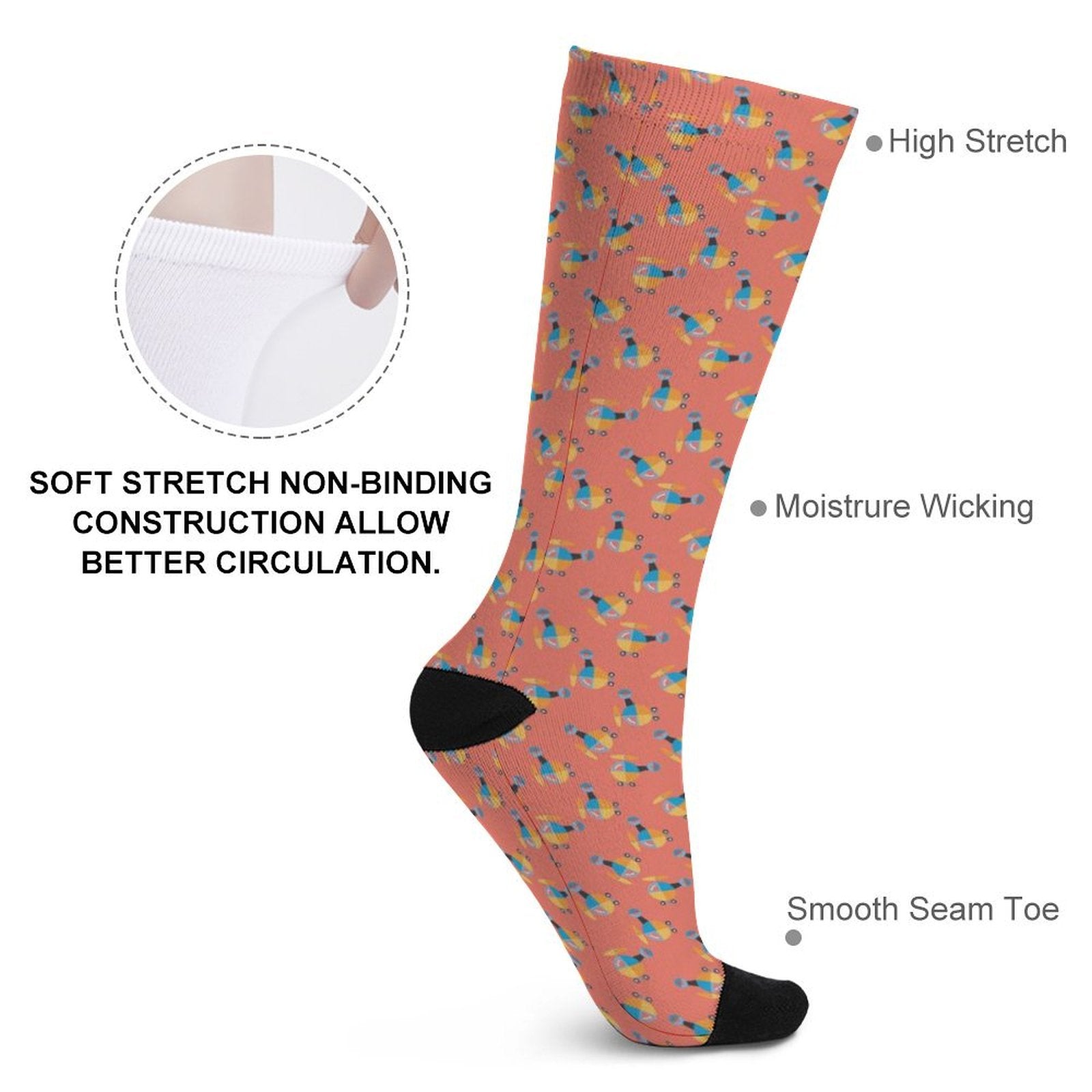 helicopter Prined socks Gifts for Men Women