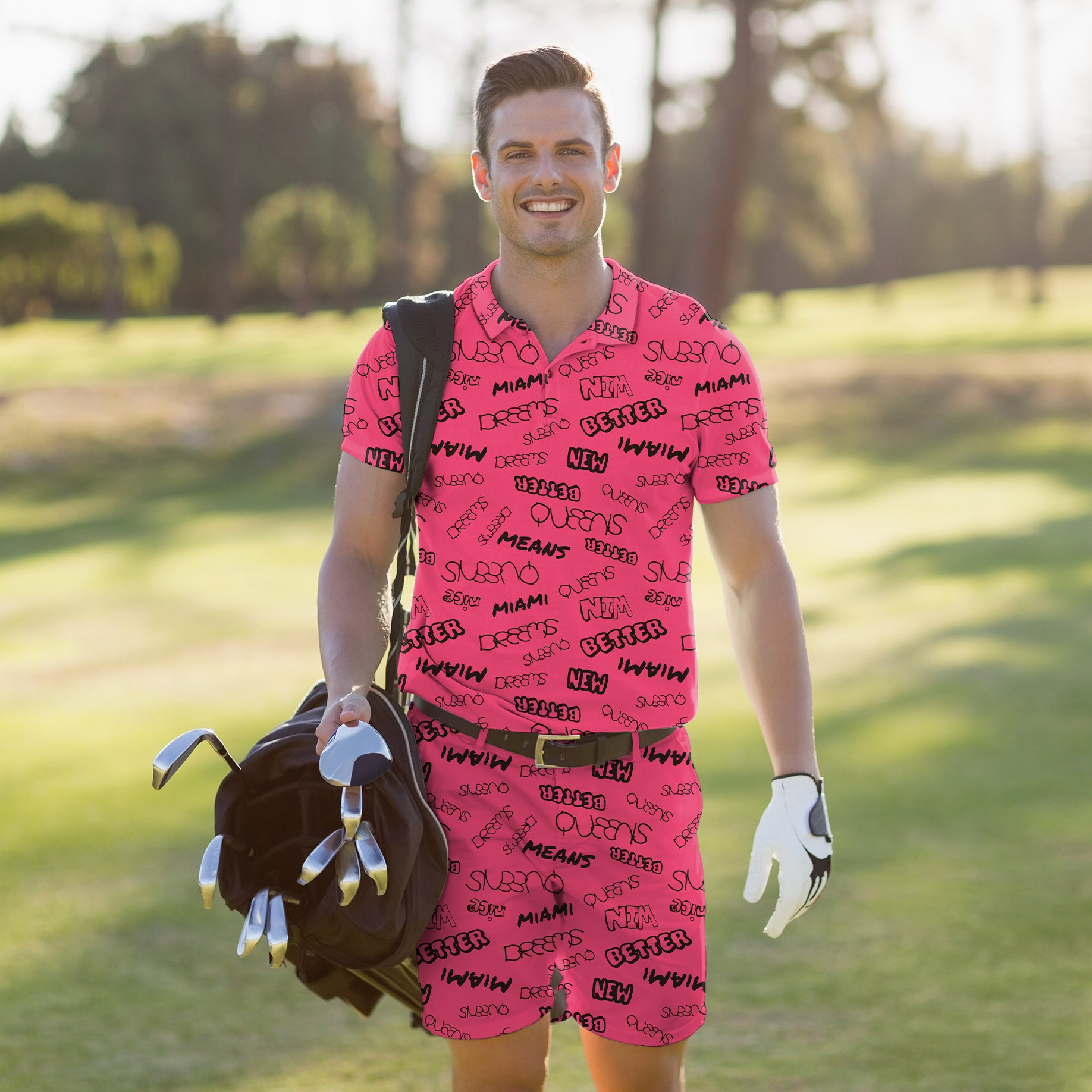 Men's Golf Set Polo+Shorts New Better Miami