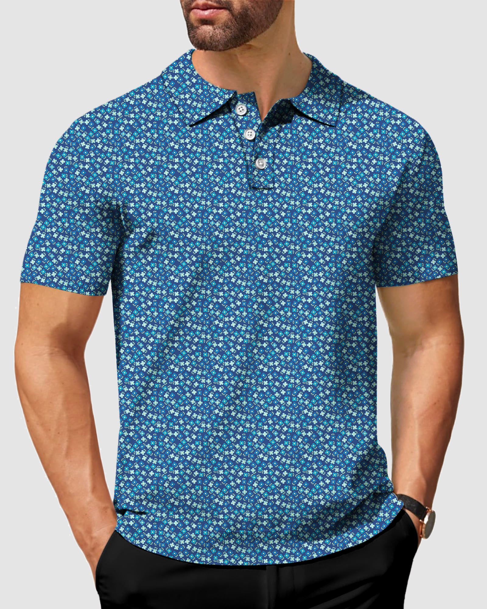 Men's Navy blue Clover Polo