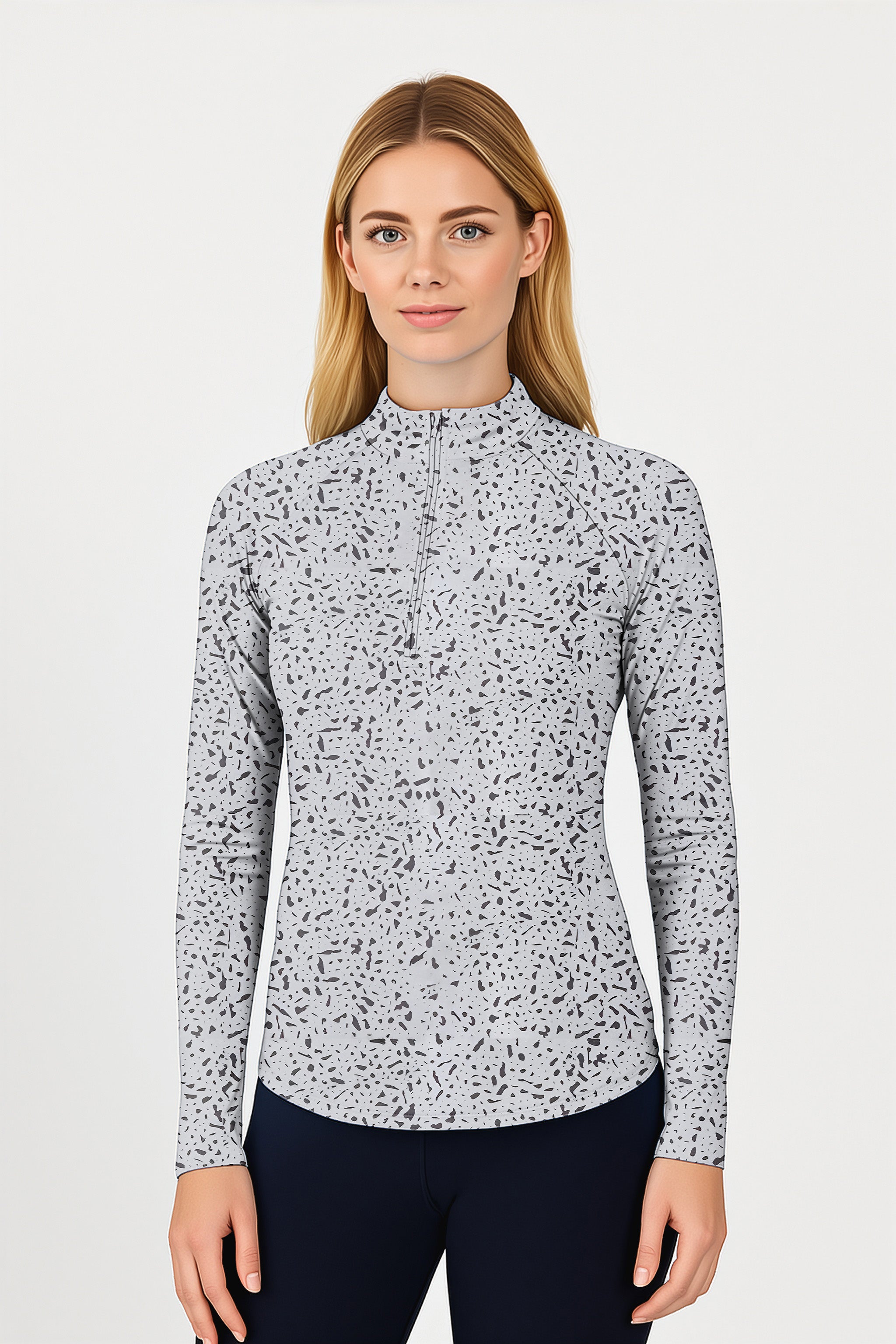 Speckle  Women's Golf Active 3/4 Zip Top