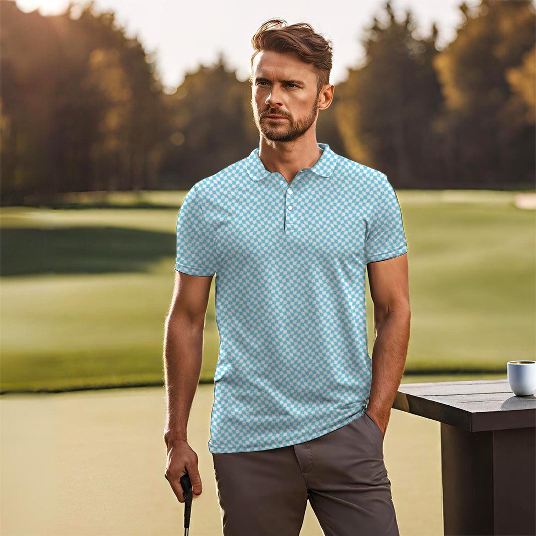 Men's Summer Checkers golf polo