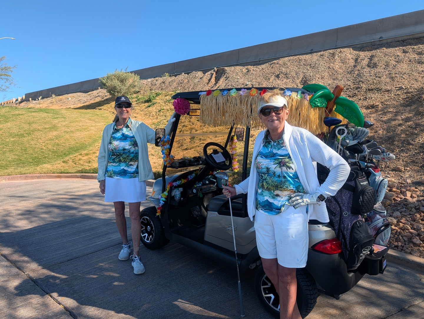 Hawaii palm tree Women's Golf Polo
