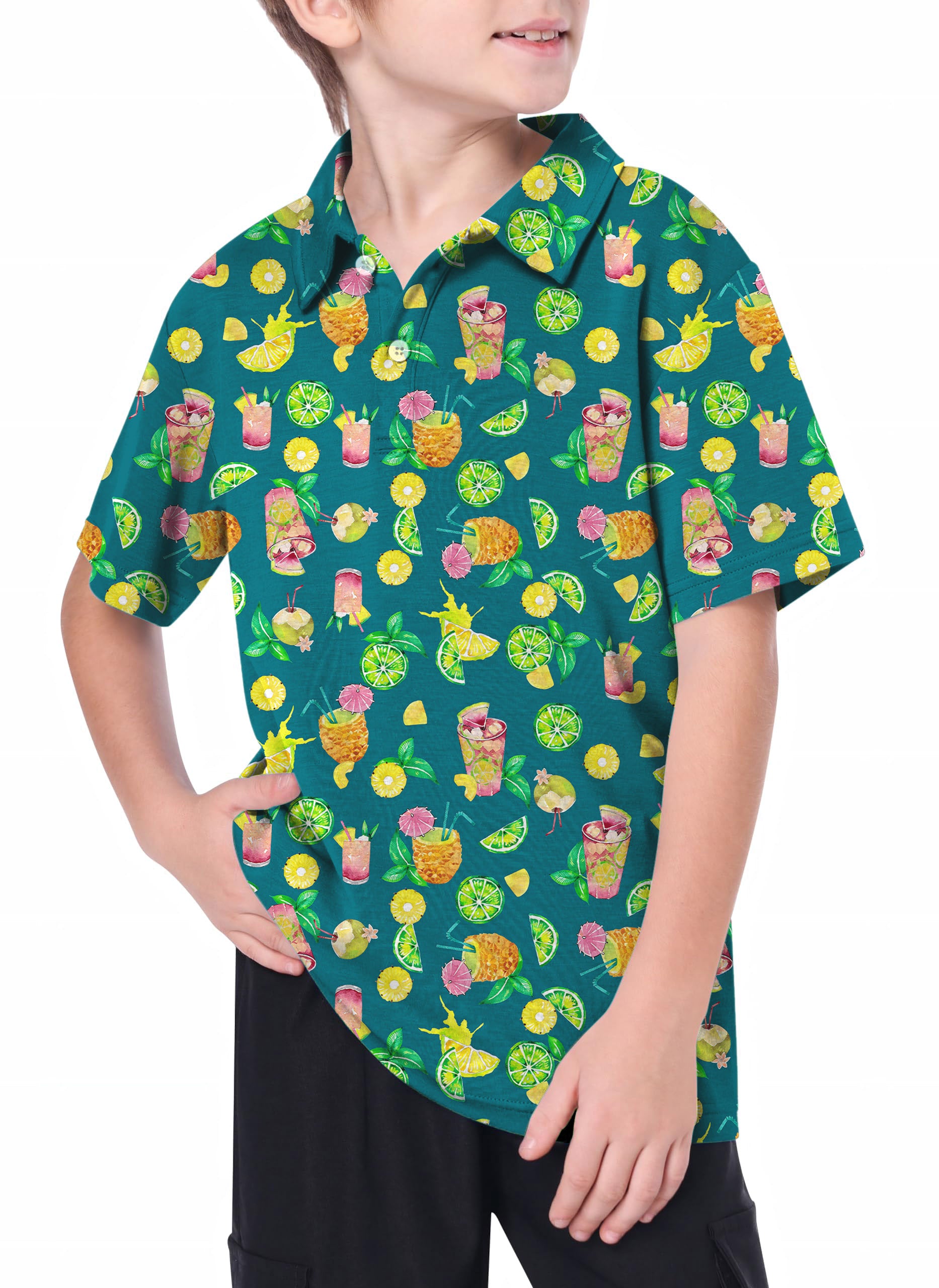 Youth Tropical Paradise Golf Polo