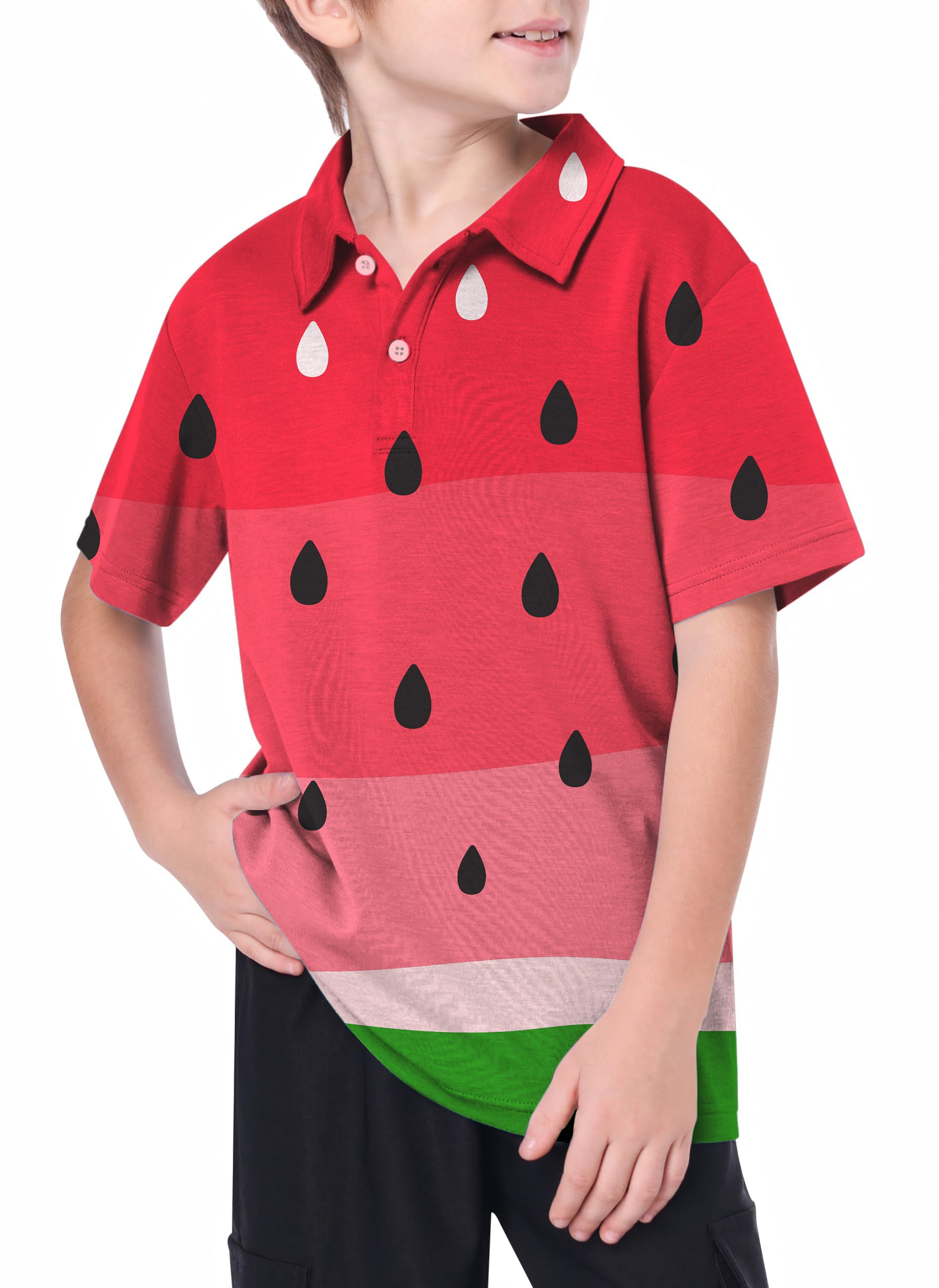 Youth watermelon Golf Polo