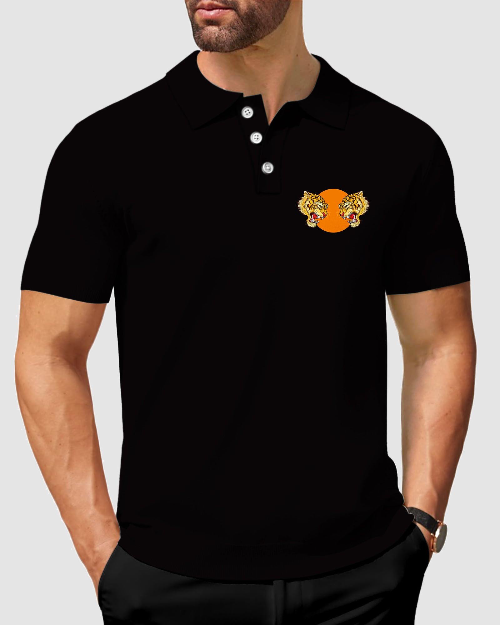 Men's golf polo tiger shirt