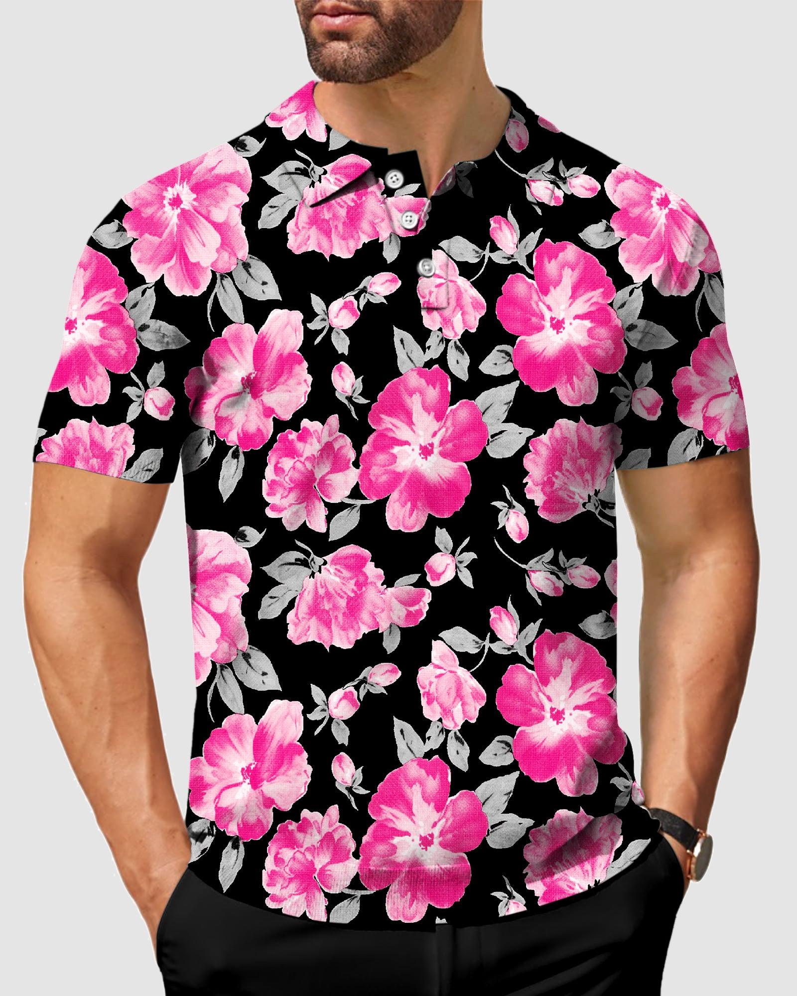 Men's golf flower polo