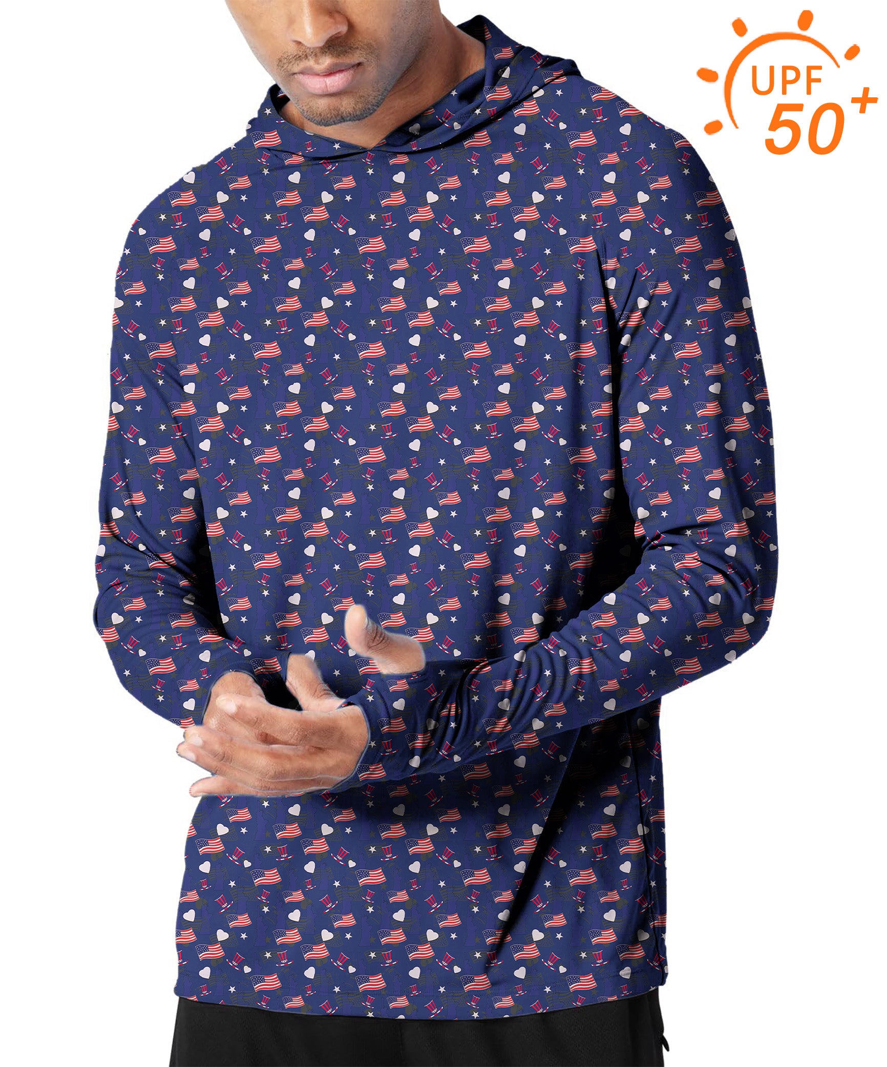 Men's Outdoor The Statue of Liberty Golf Sun Protection Slim Fit  hoodies