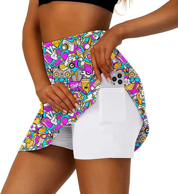 Women's Tops The Boys Trip Golf Skirts Inner Shorts Pocket